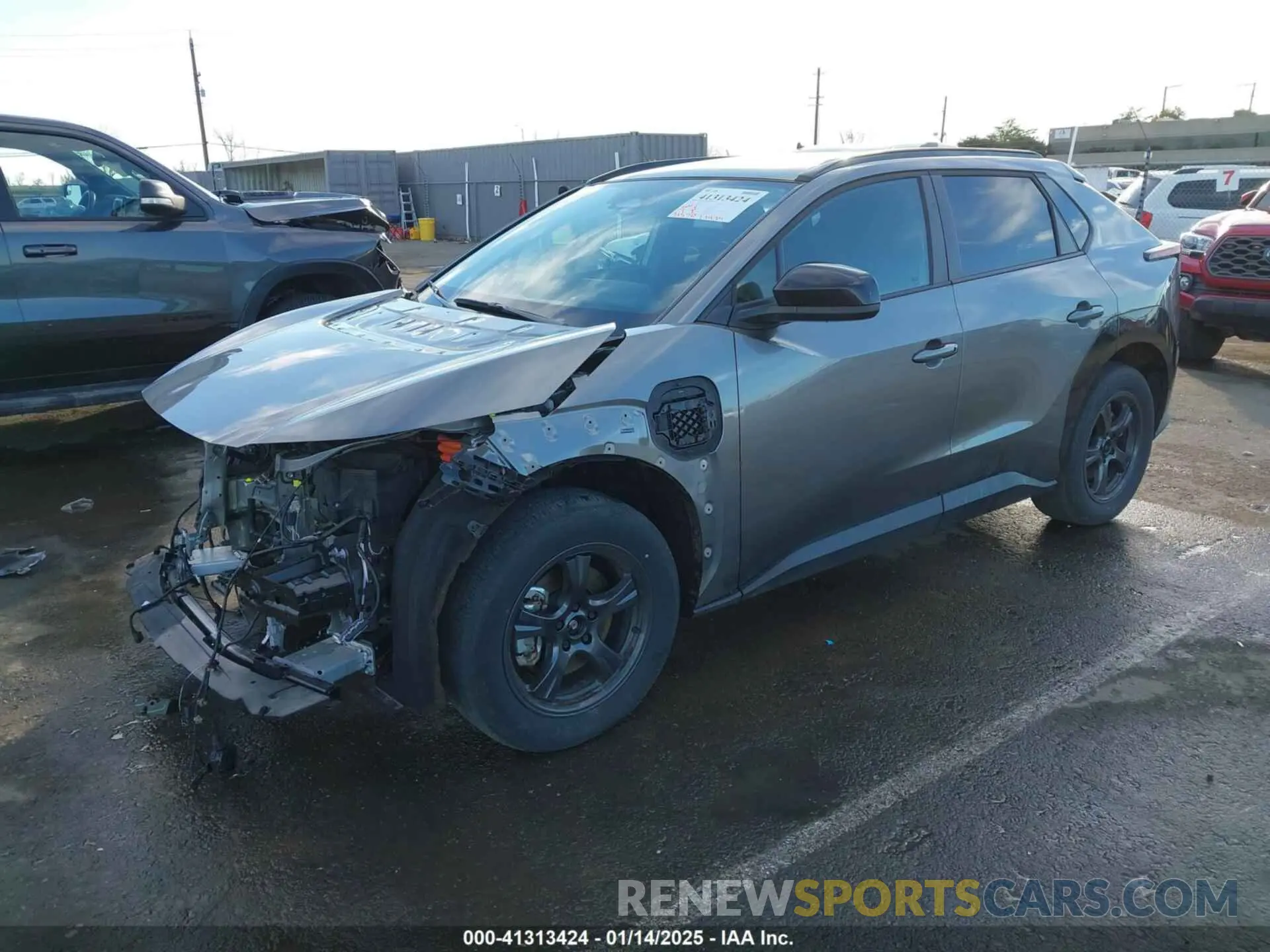 2 fotografías del automóvil dañado JTMABACA6PA028978 TOYOTA BZ4X 2023