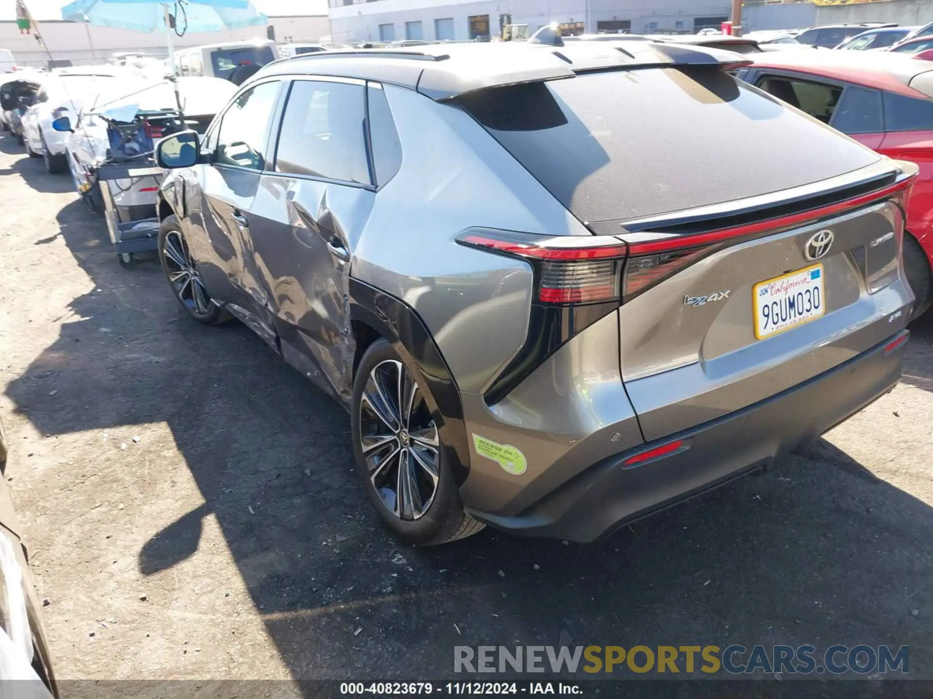 3 fotografías del automóvil dañado JTMABACA9PA025119 TOYOTA BZ4X 2023