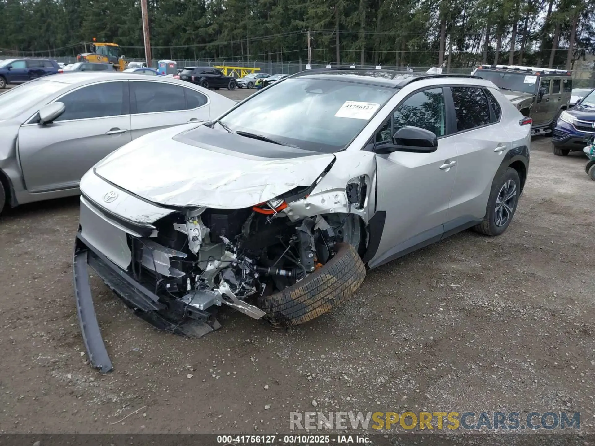 2 fotografías del automóvil dañado JTMAAAAA6RA033008 TOYOTA BZ4X 2024