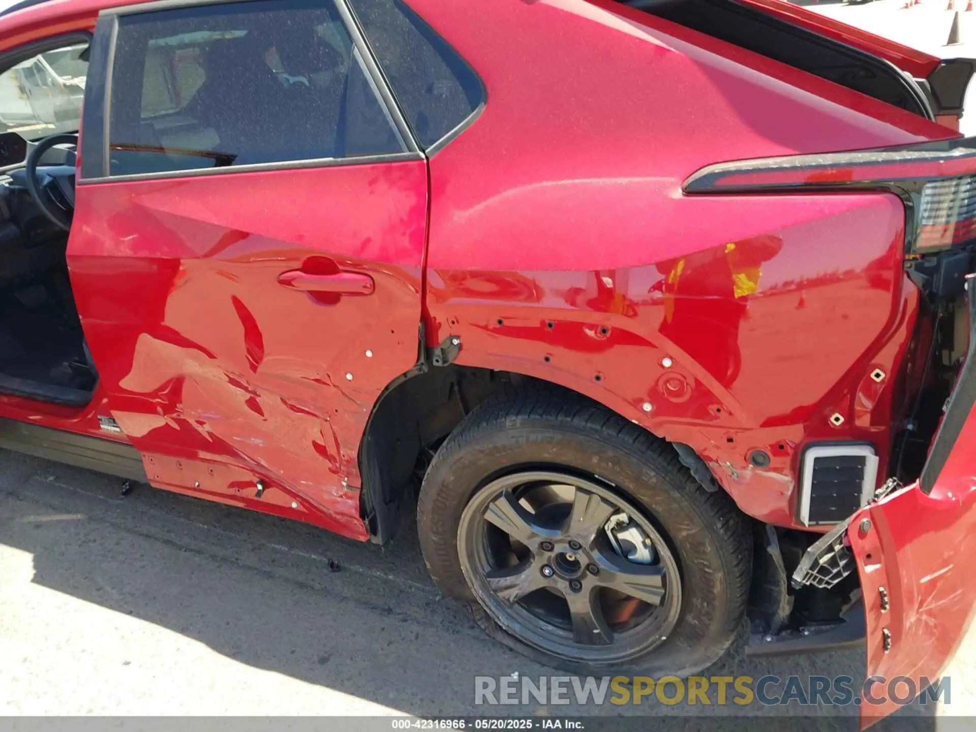 6 fotografías del automóvil dañado JTMABACA0RA080562 TOYOTA BZ4X 2024