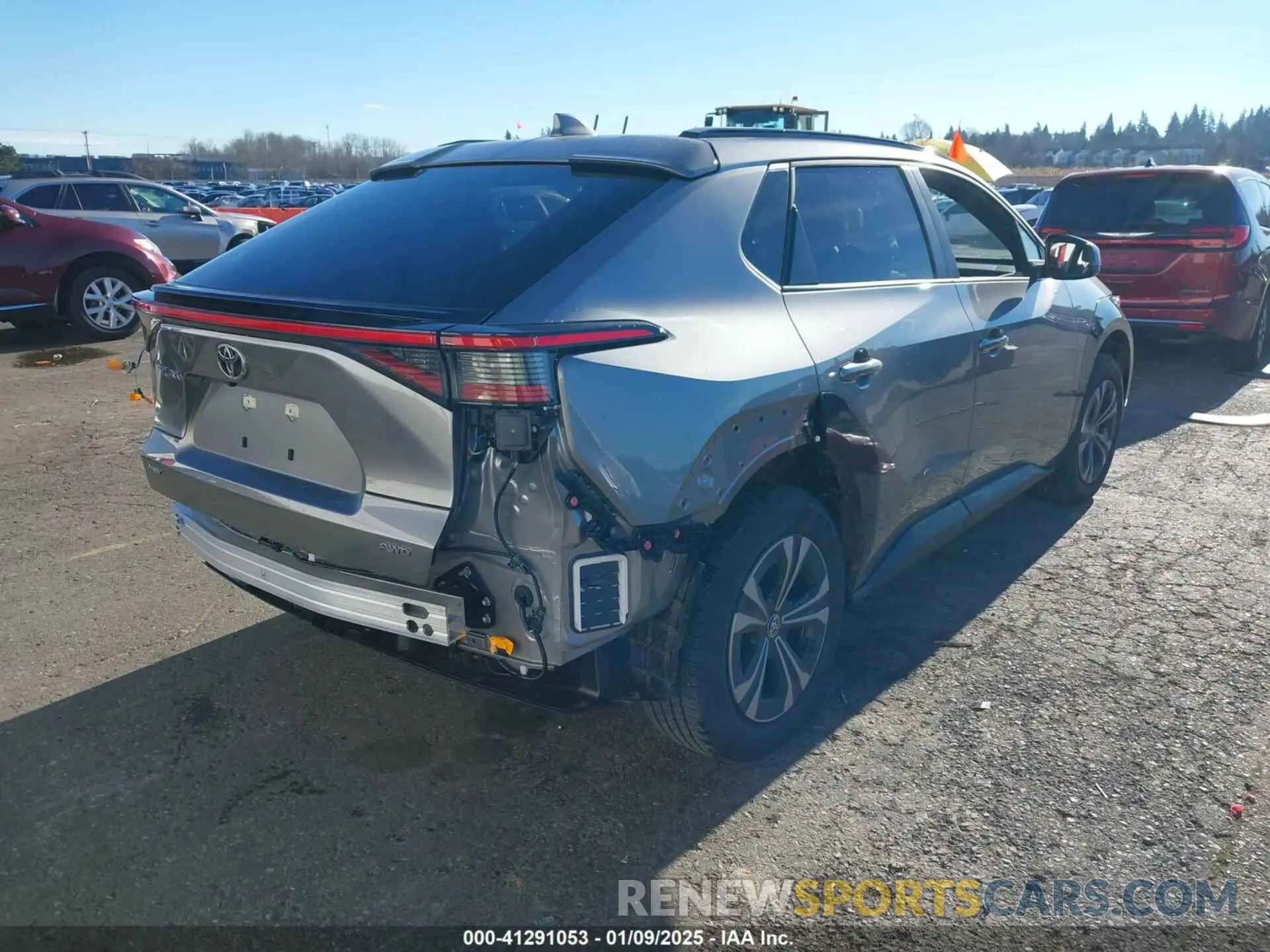 4 fotografías del automóvil dañado JTMABACA6RA075432 TOYOTA BZ4X 2024