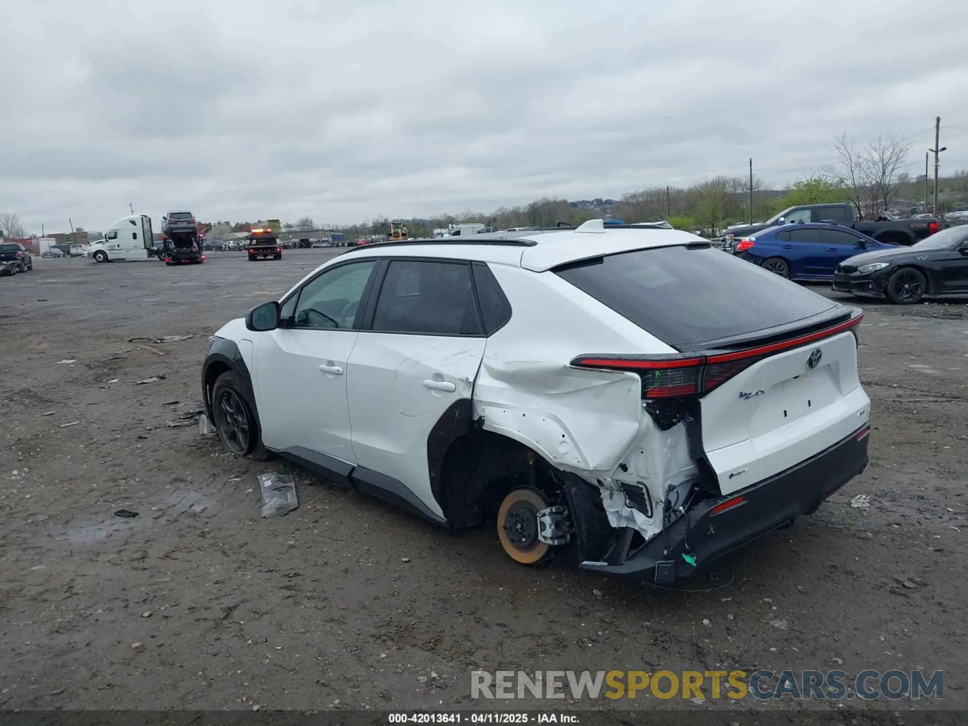 3 fotografías del automóvil dañado JTMABACA6RA079545 TOYOTA BZ4X 2024