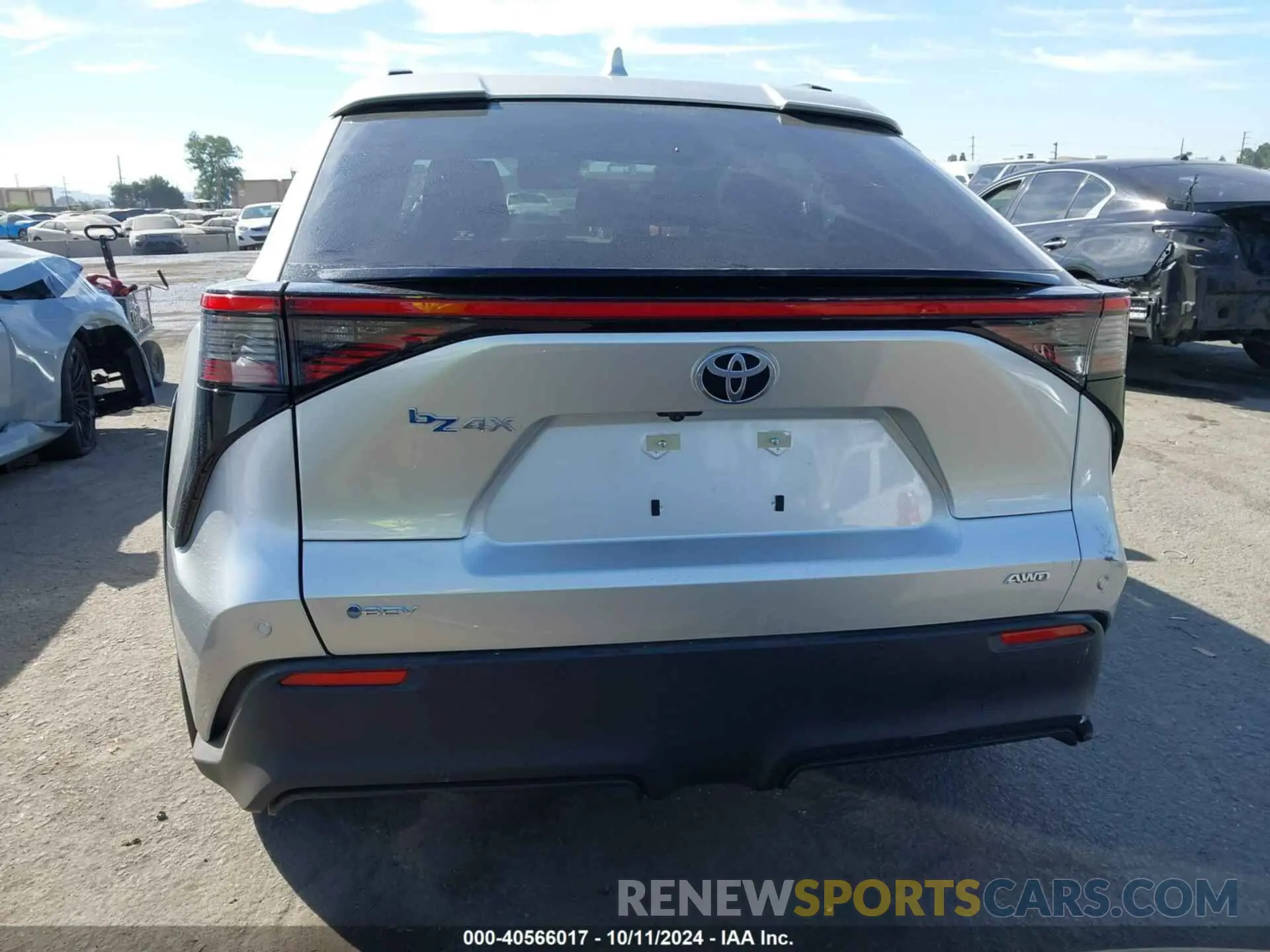 17 fotografías del automóvil dañado JTMABACA7RA079957 TOYOTA BZ4X 2024