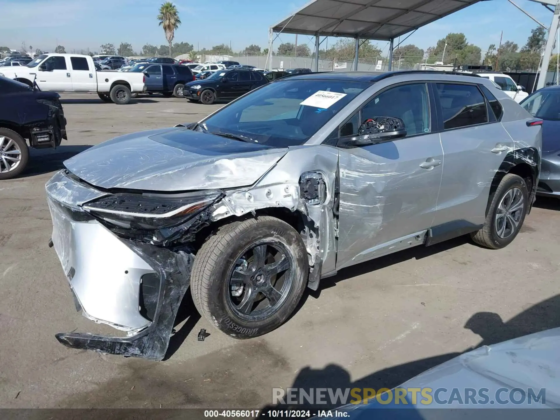 2 fotografías del automóvil dañado JTMABACA7RA079957 TOYOTA BZ4X 2024