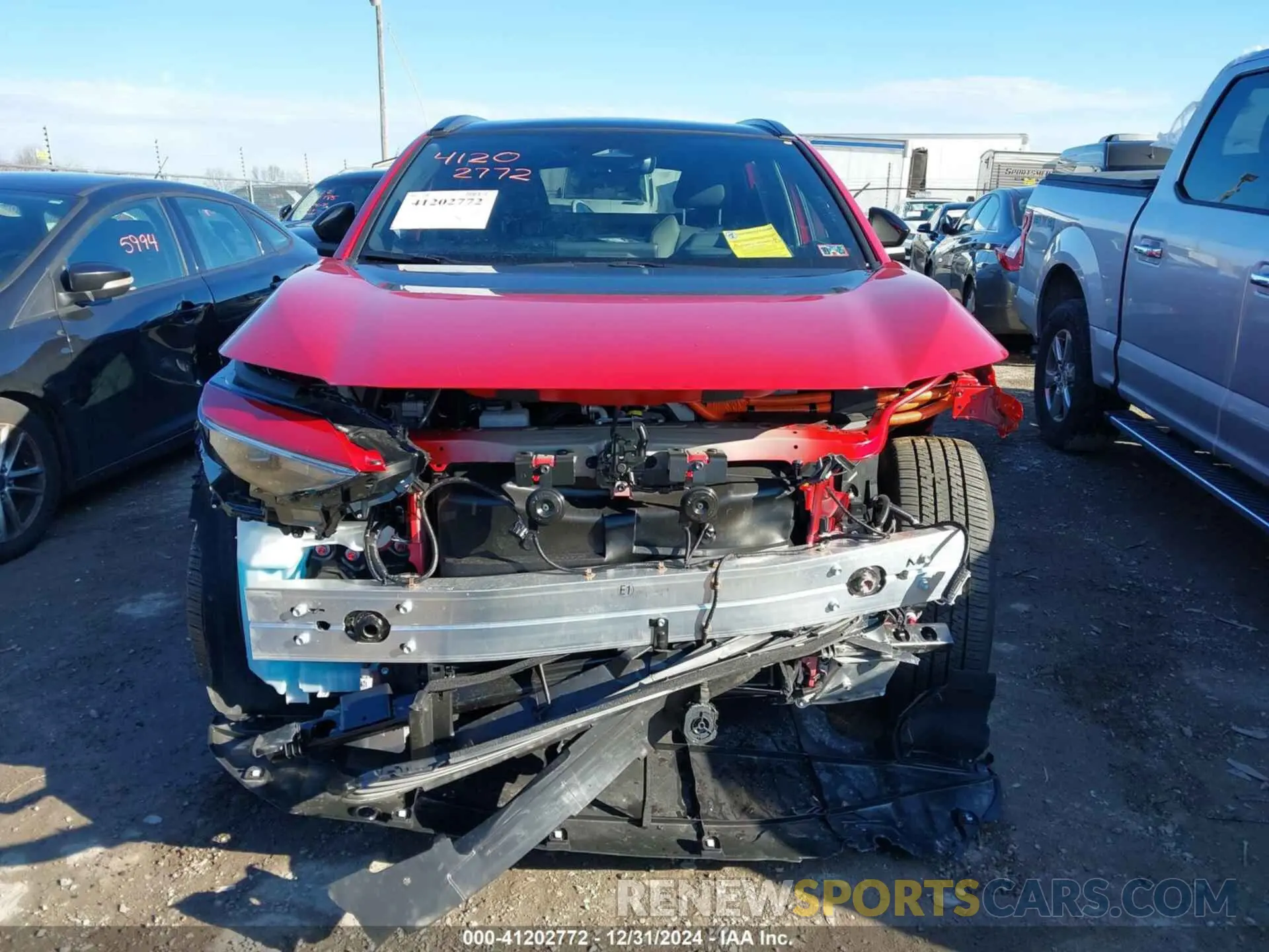 12 fotografías del automóvil dañado JTMABACA9RA070628 TOYOTA BZ4X 2024