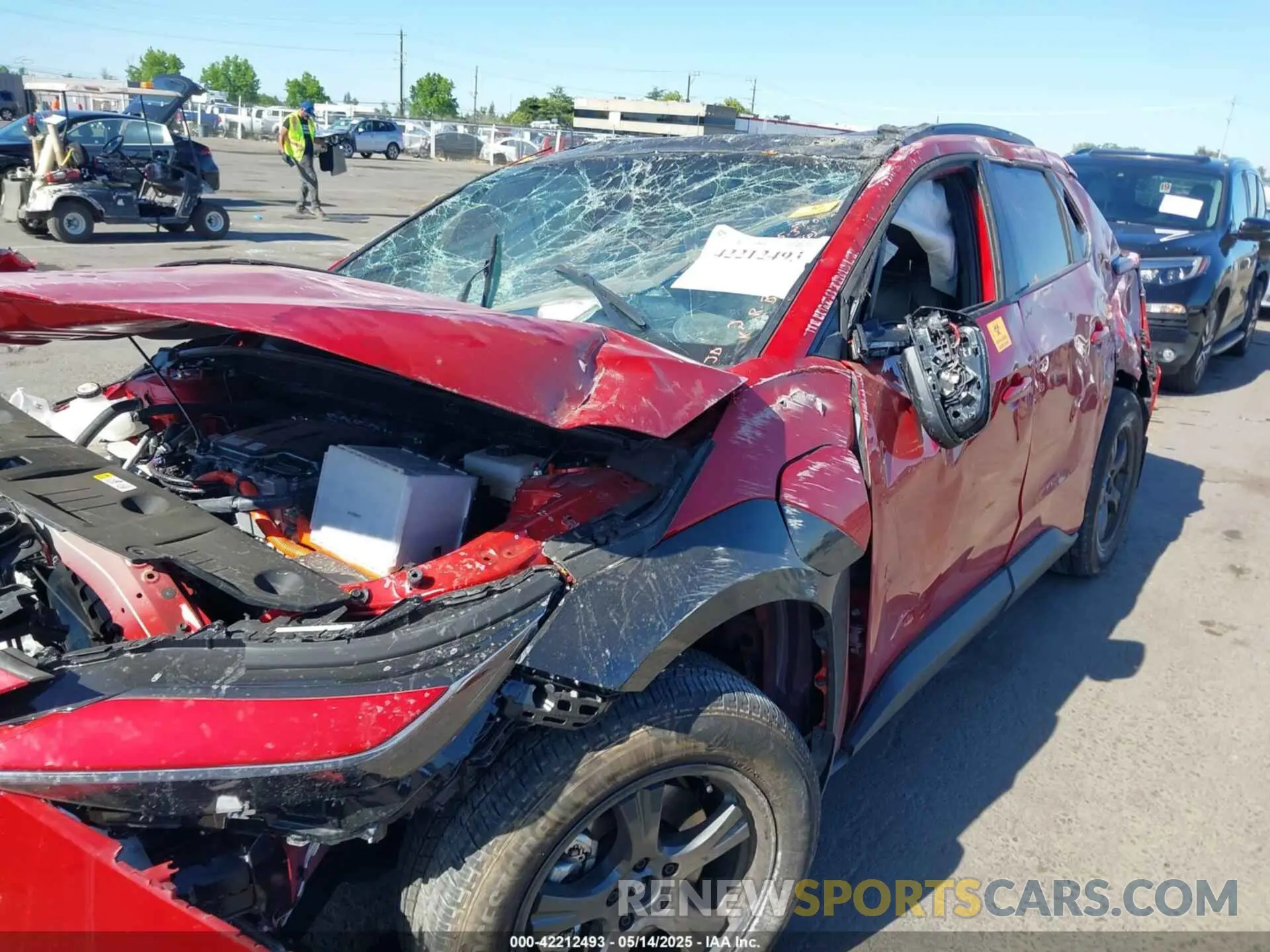 6 fotografías del automóvil dañado JTMABACAXRA078351 TOYOTA BZ4X 2024