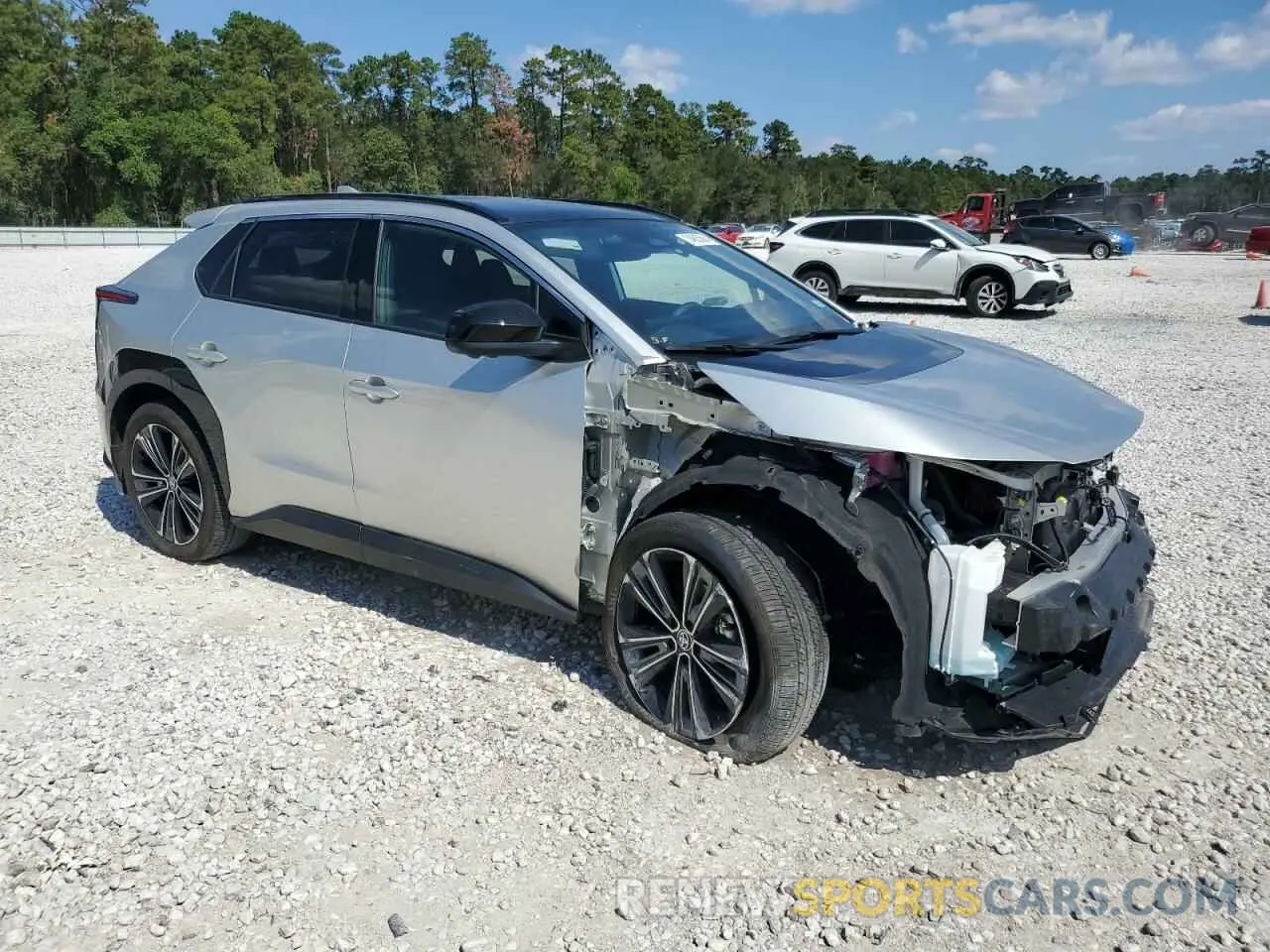 4 fotografías del automóvil dañado JTMABACA1PA042223 TOYOTA BZ4X XLE 2023