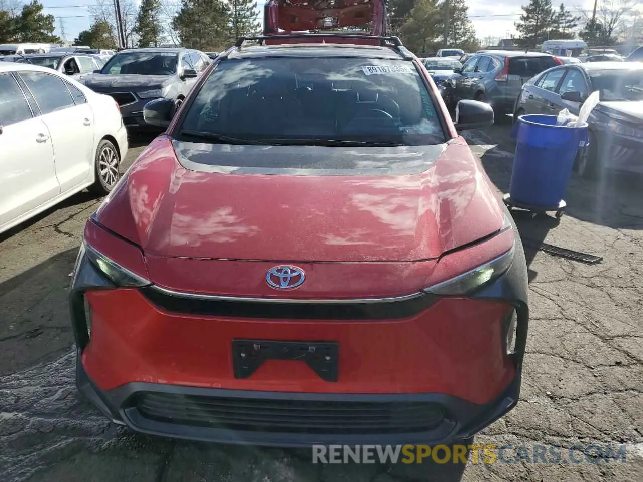 5 fotografías del automóvil dañado JTMABACAXPA045010 TOYOTA BZ4X XLE 2023