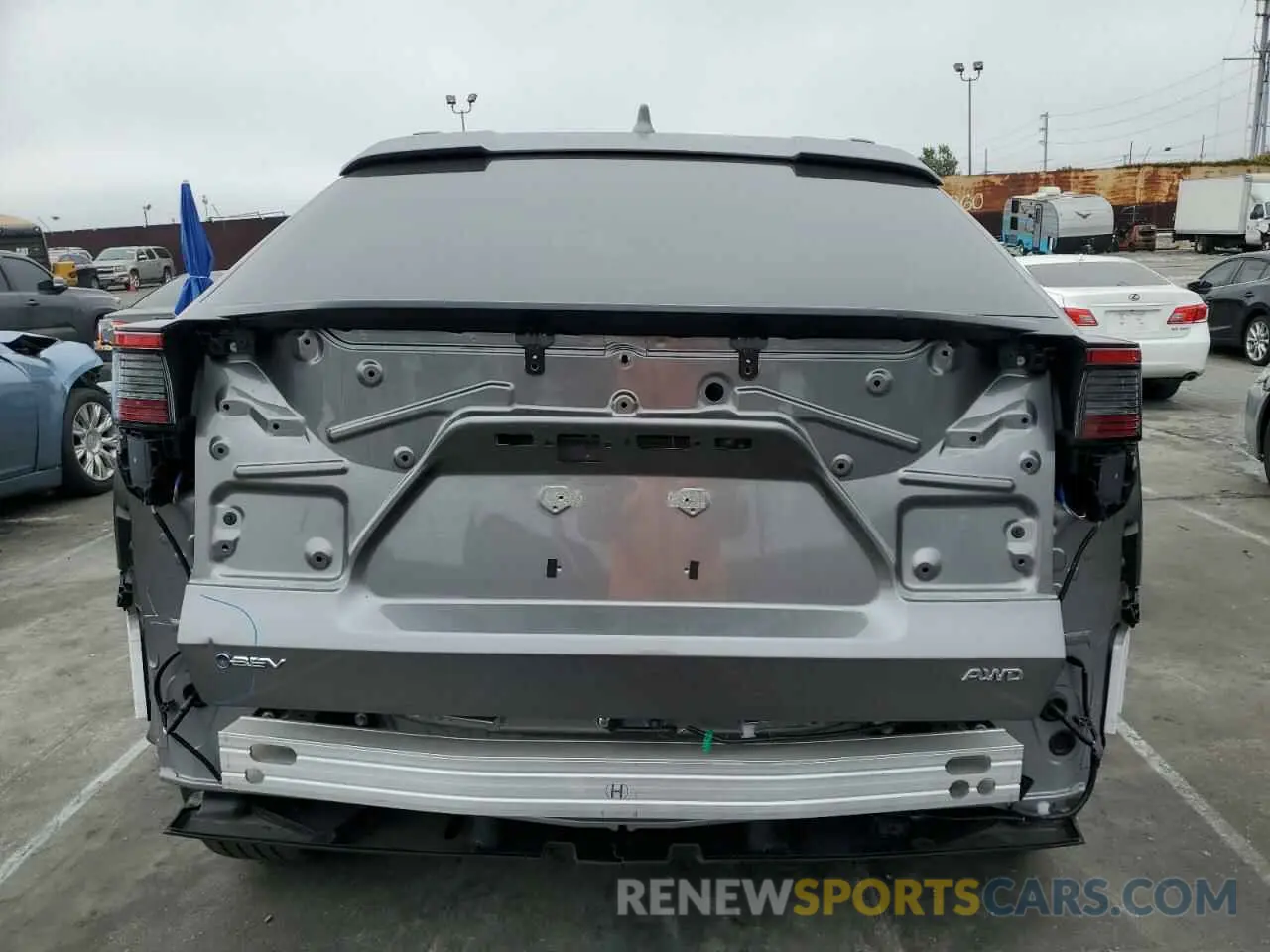 6 fotografías del automóvil dañado JTMABACA5RA090083 TOYOTA BZ4X XLE 2024