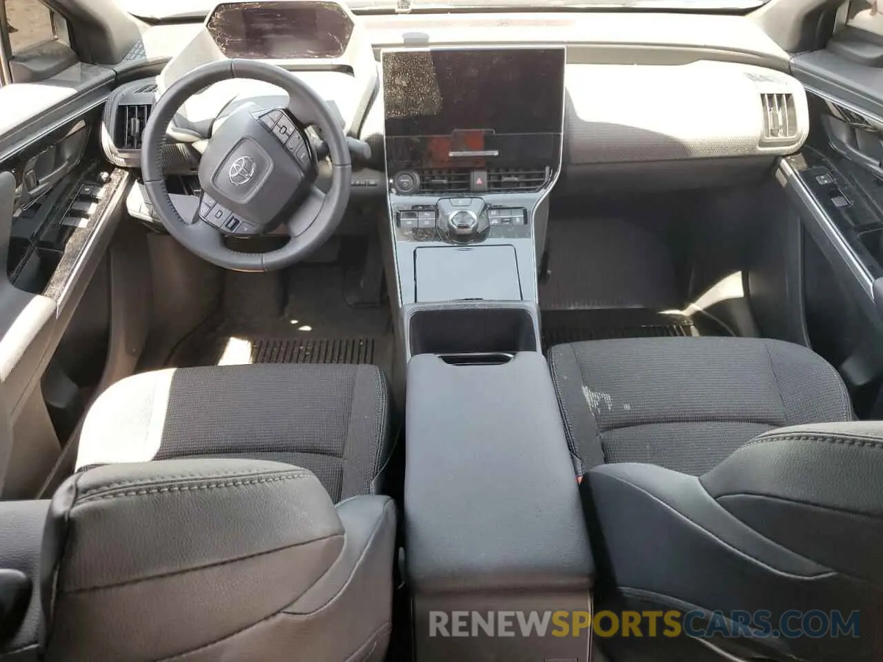 8 fotografías del automóvil dañado JTMABACA9RA056101 TOYOTA BZ4X XLE 2024
