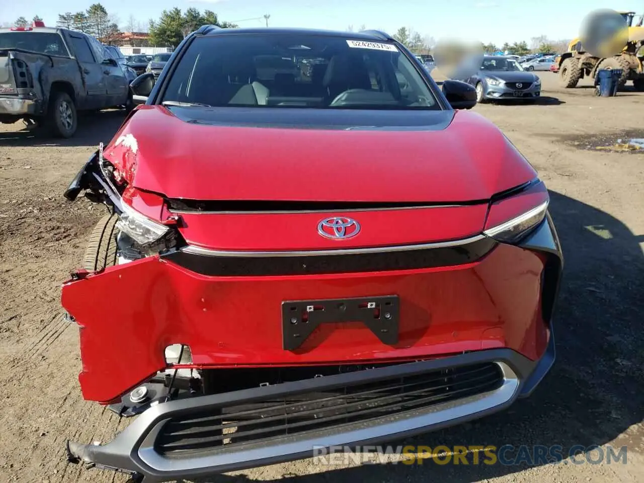 5 fotografías del automóvil dañado JTMABACA0SA093169 TOYOTA BZ4X XLE 2025