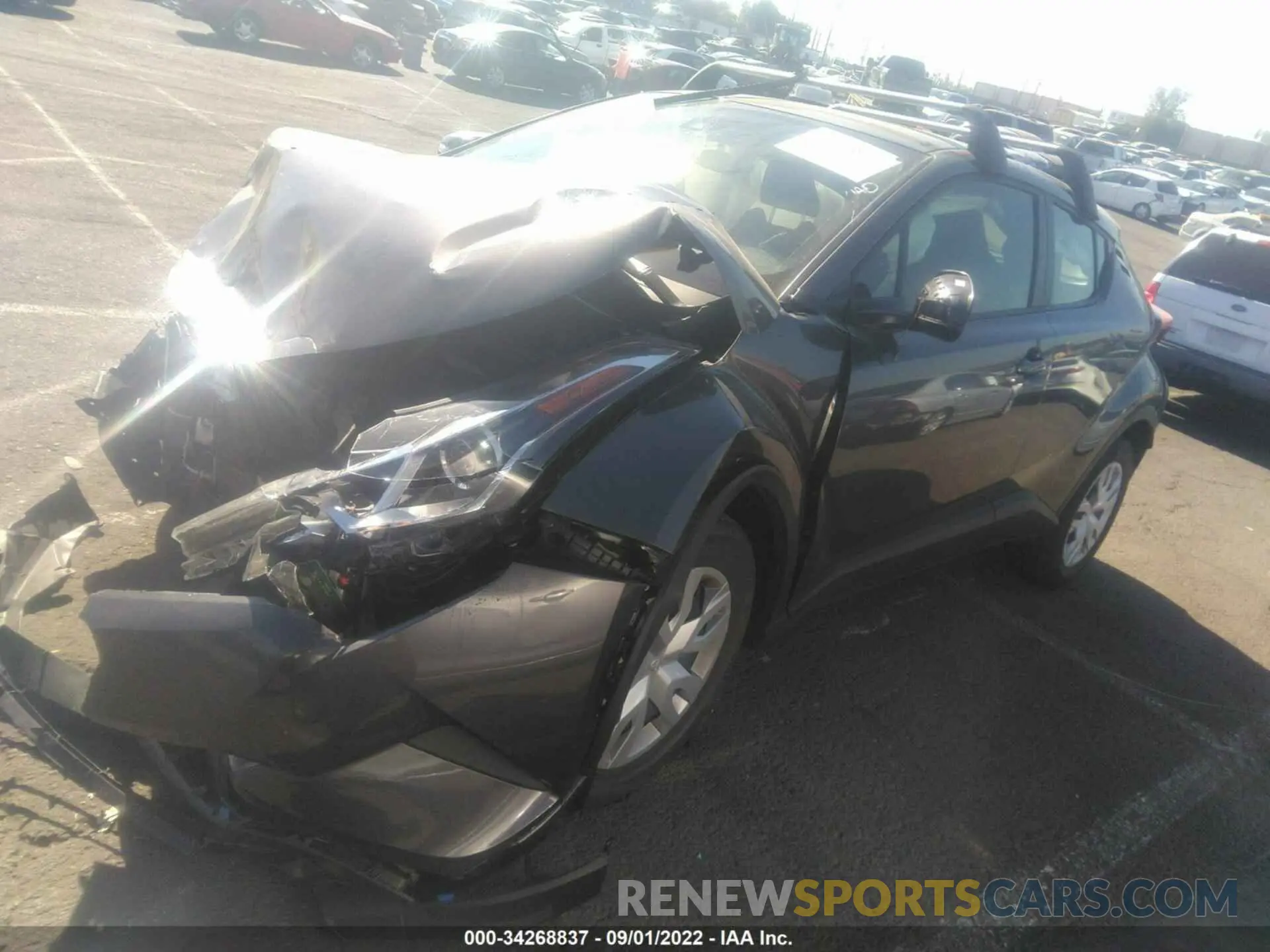 2 fotografías del automóvil dañado JTNKHMBX0K1014525 TOYOTA C-HR 2019