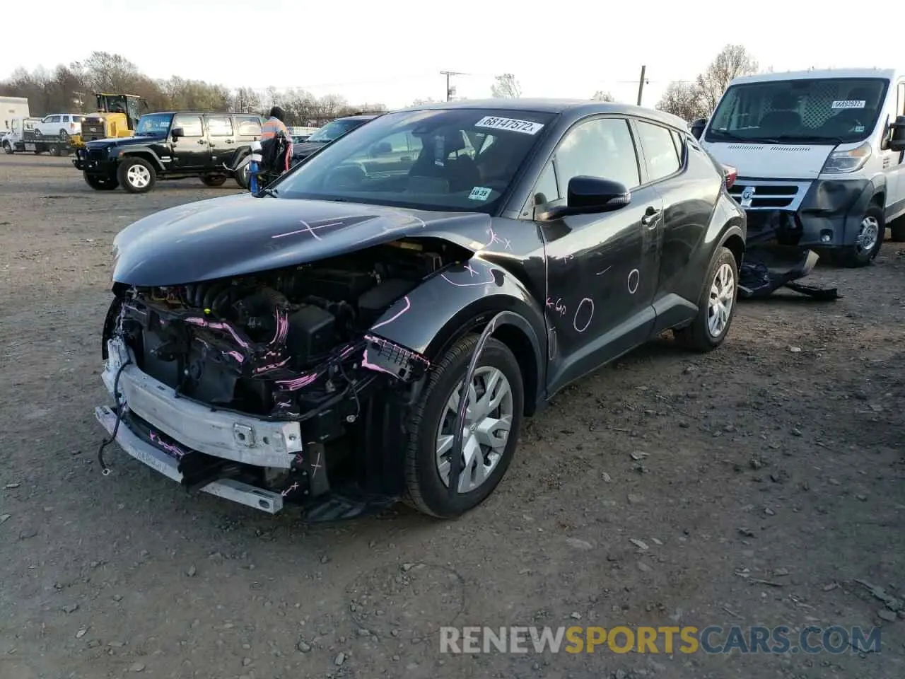 1 fotografías del automóvil dañado JTNKHMBX0K1019126 TOYOTA C-HR 2019