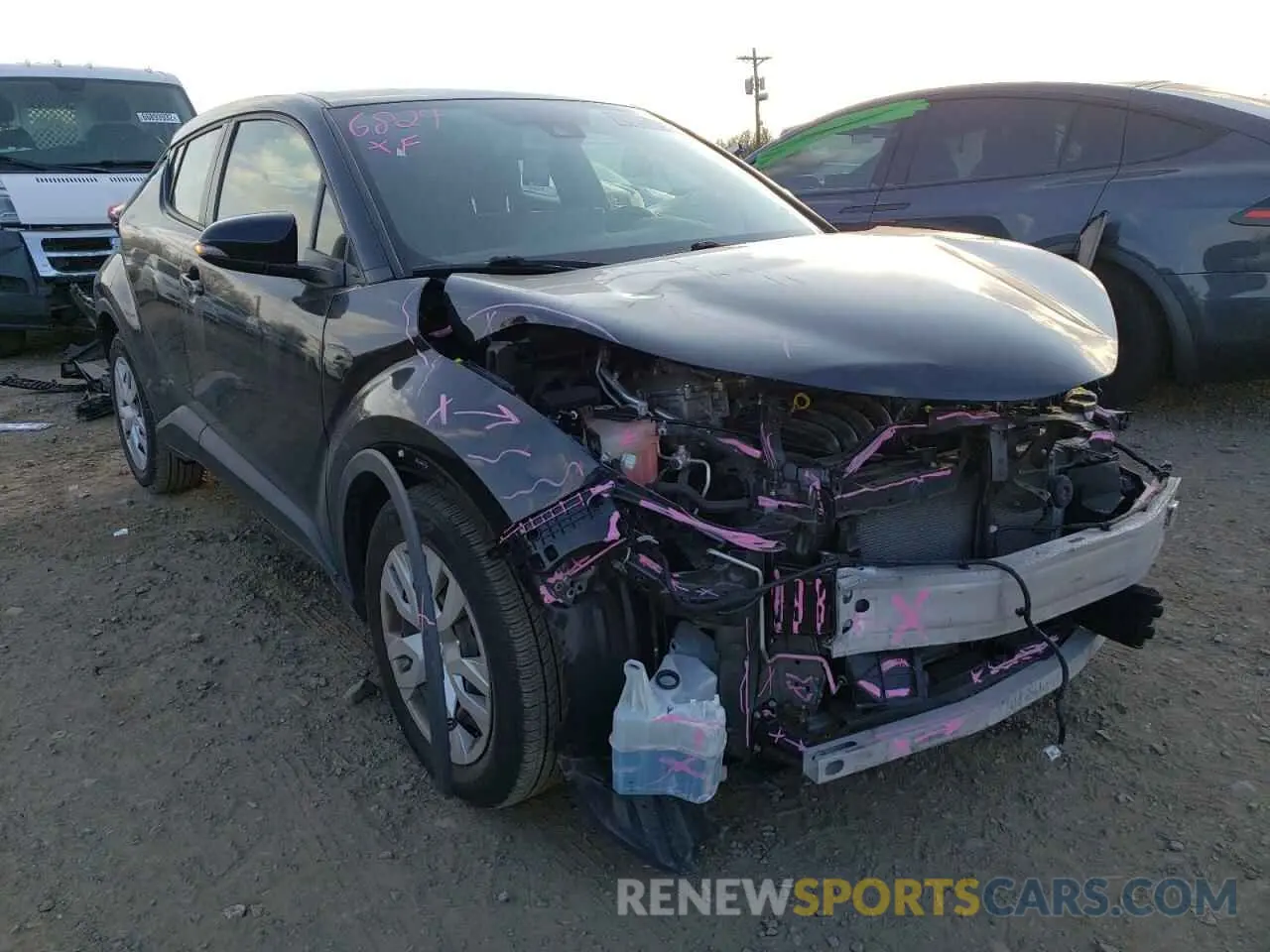 4 fotografías del automóvil dañado JTNKHMBX0K1019126 TOYOTA C-HR 2019