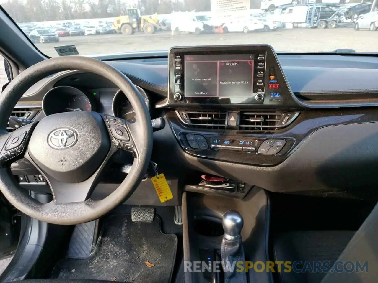 8 fotografías del automóvil dañado JTNKHMBX0K1019126 TOYOTA C-HR 2019