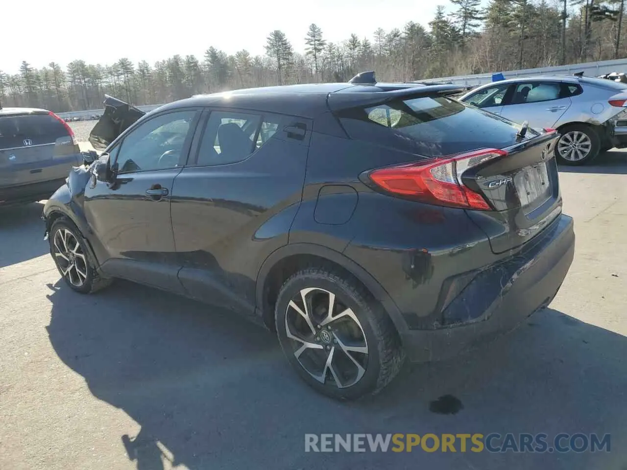 2 fotografías del automóvil dañado JTNKHMBX0K1040753 TOYOTA C-HR 2019