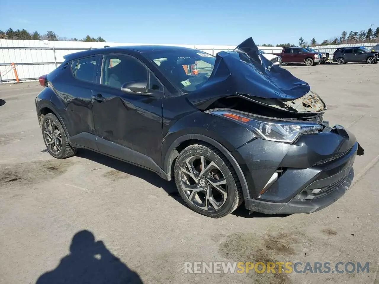 4 fotografías del automóvil dañado JTNKHMBX0K1040753 TOYOTA C-HR 2019