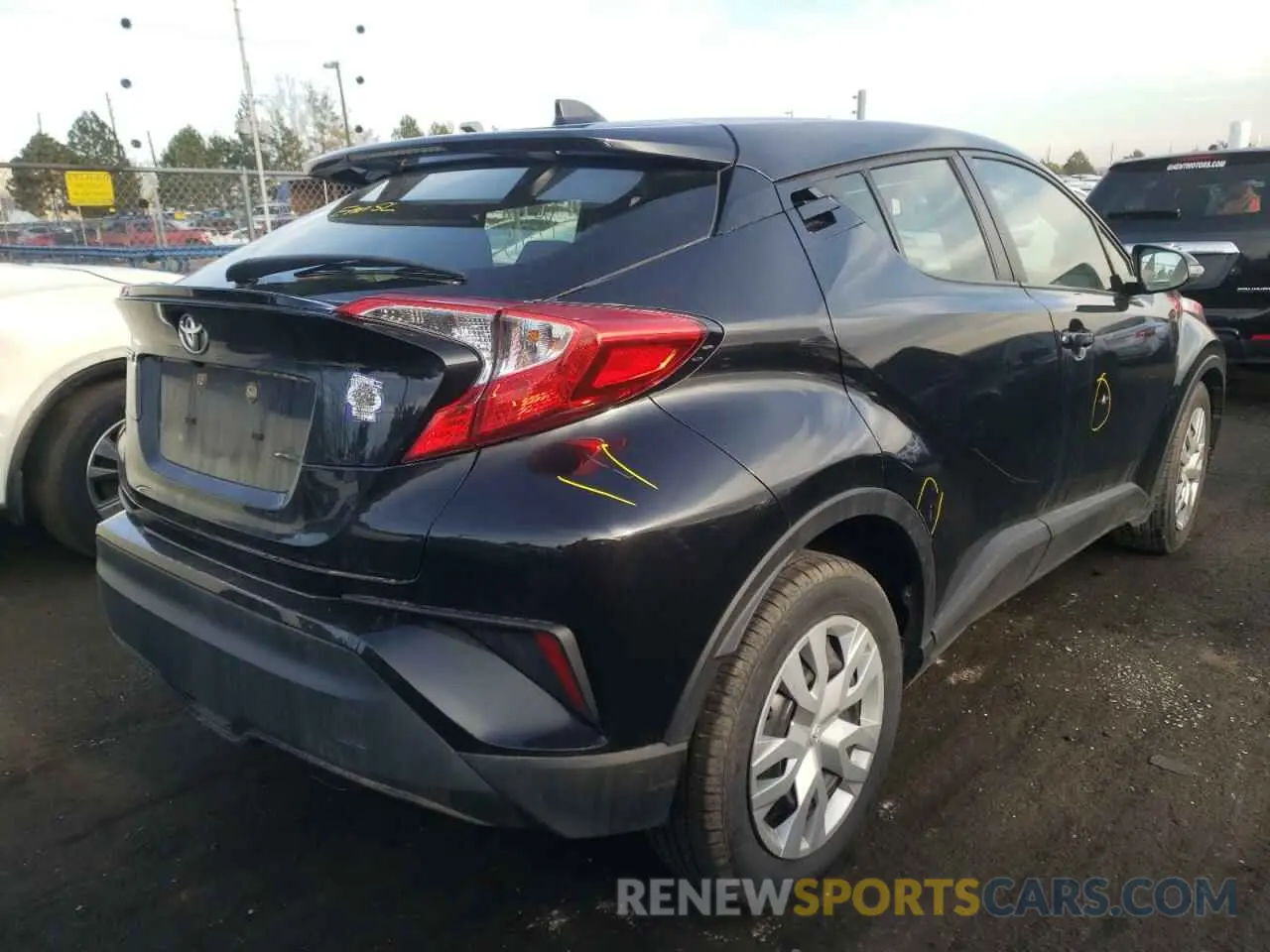 4 fotografías del automóvil dañado JTNKHMBX0K1041207 TOYOTA C-HR 2019