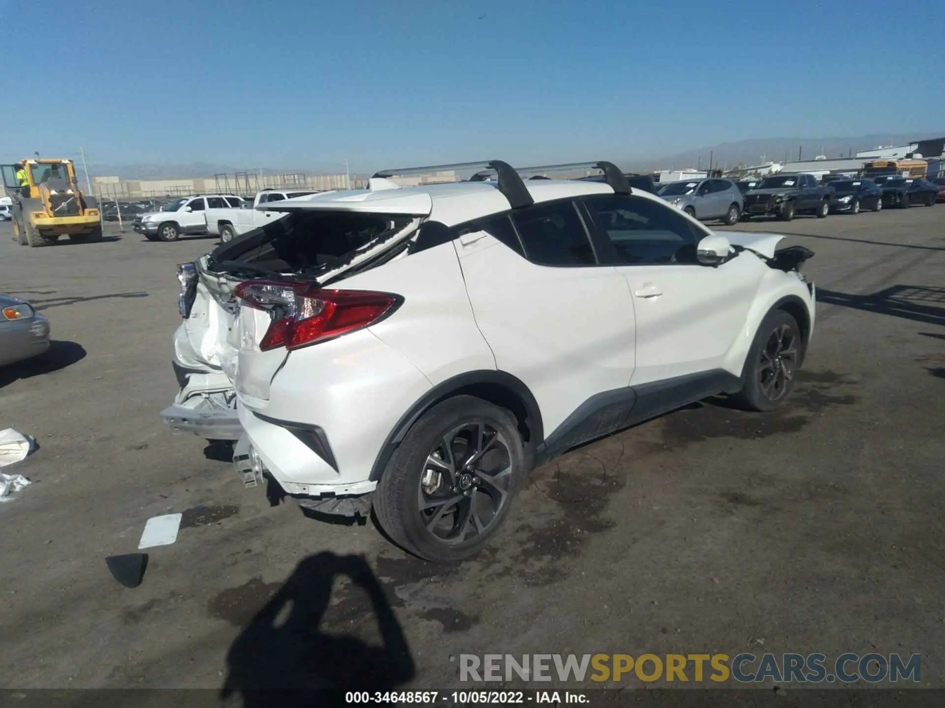 4 fotografías del automóvil dañado JTNKHMBX0K1045936 TOYOTA C-HR 2019