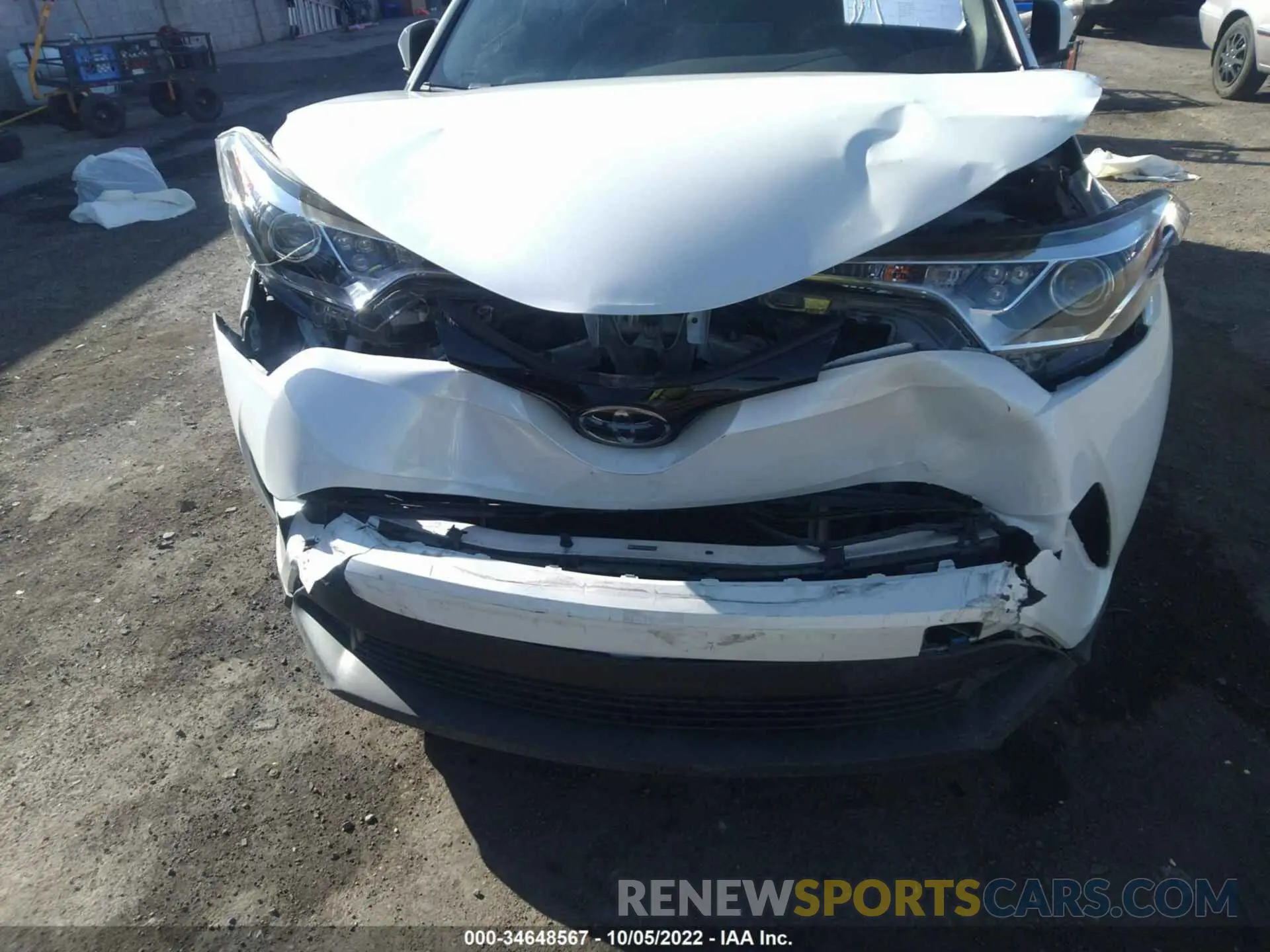6 fotografías del automóvil dañado JTNKHMBX0K1045936 TOYOTA C-HR 2019