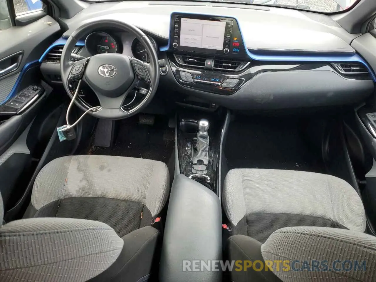8 fotografías del automóvil dañado JTNKHMBX0K1047248 TOYOTA C-HR 2019