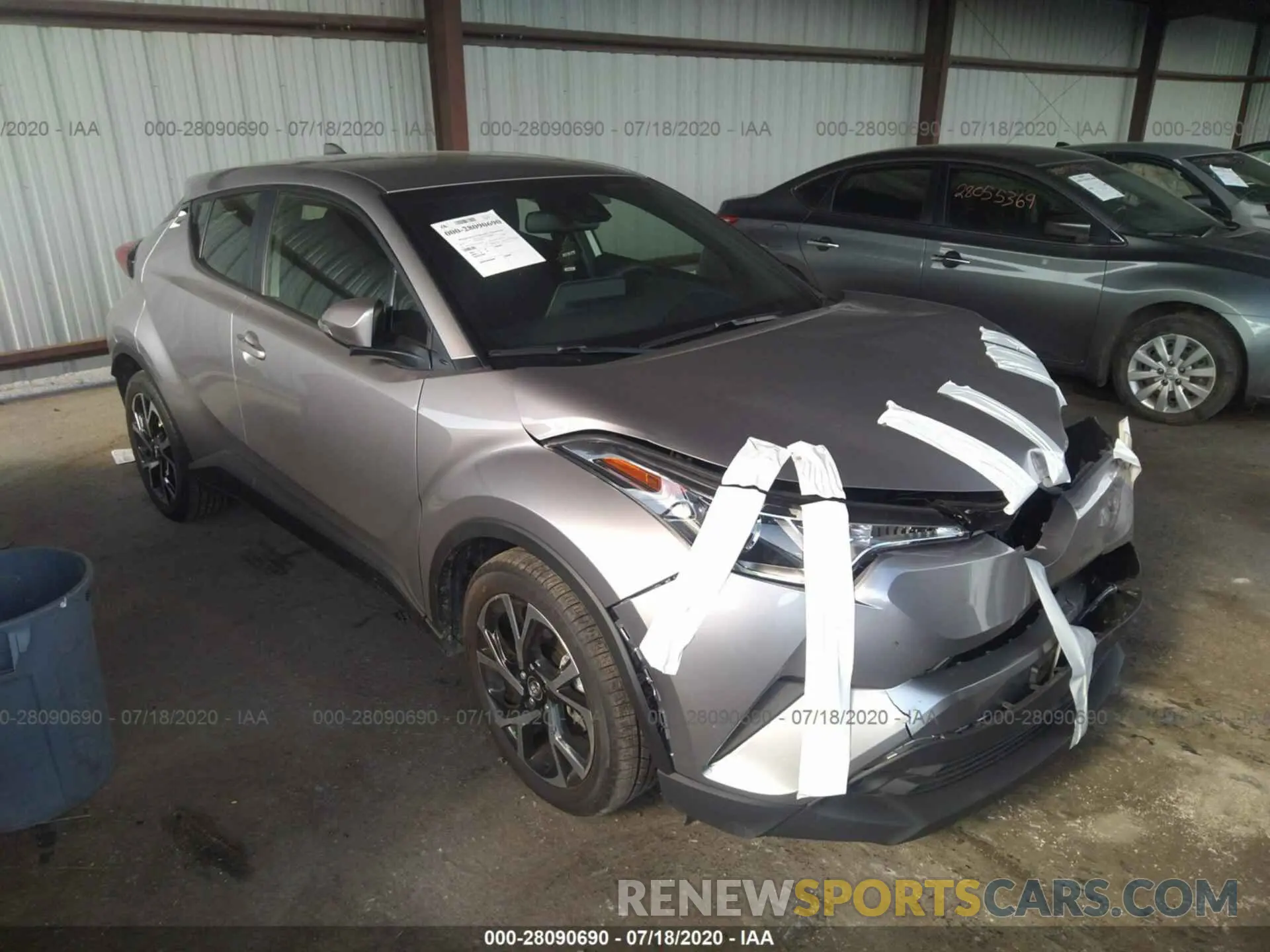 1 fotografías del automóvil dañado JTNKHMBX0K1058363 TOYOTA C-HR 2019