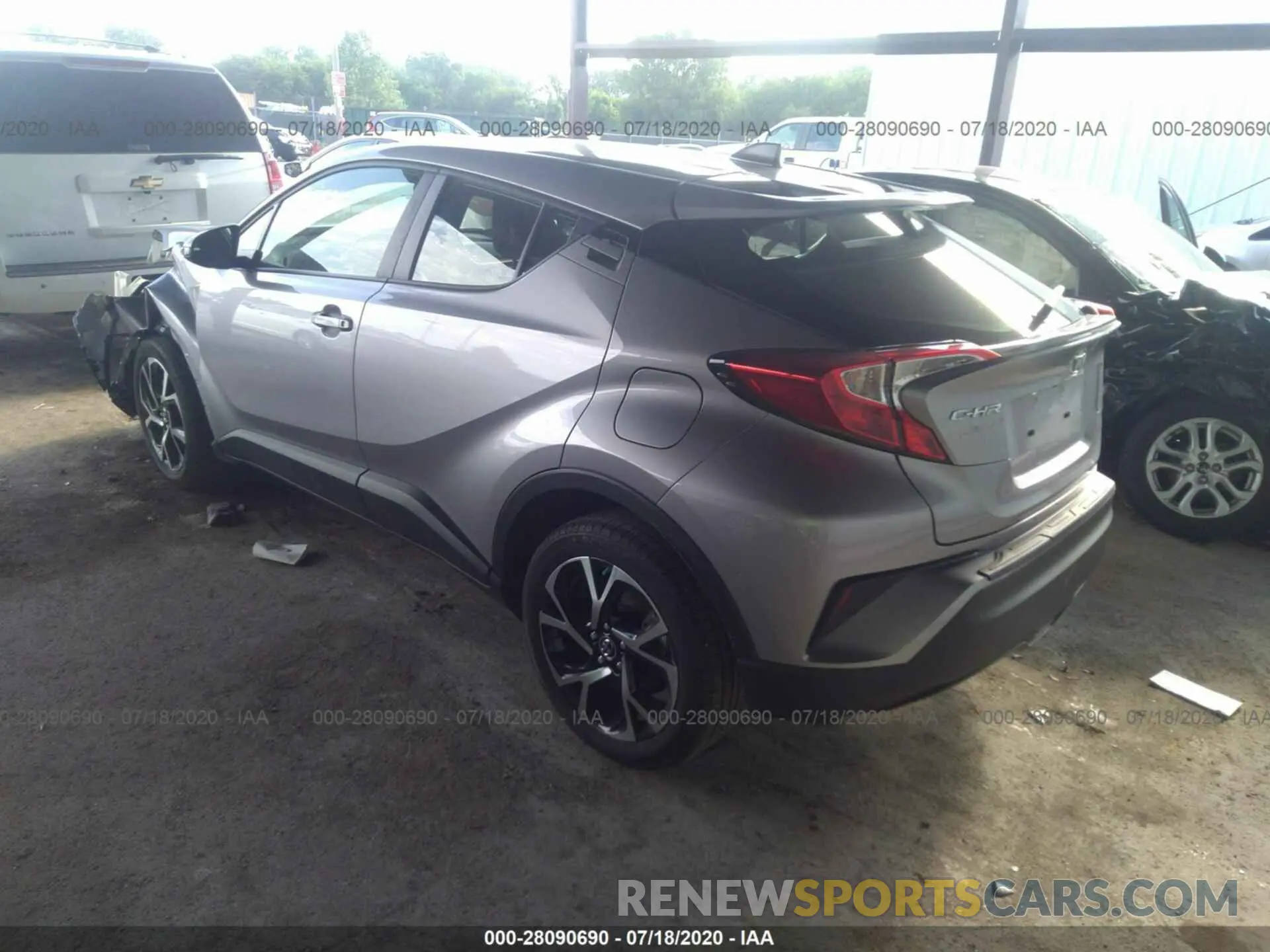 3 fotografías del automóvil dañado JTNKHMBX0K1058363 TOYOTA C-HR 2019