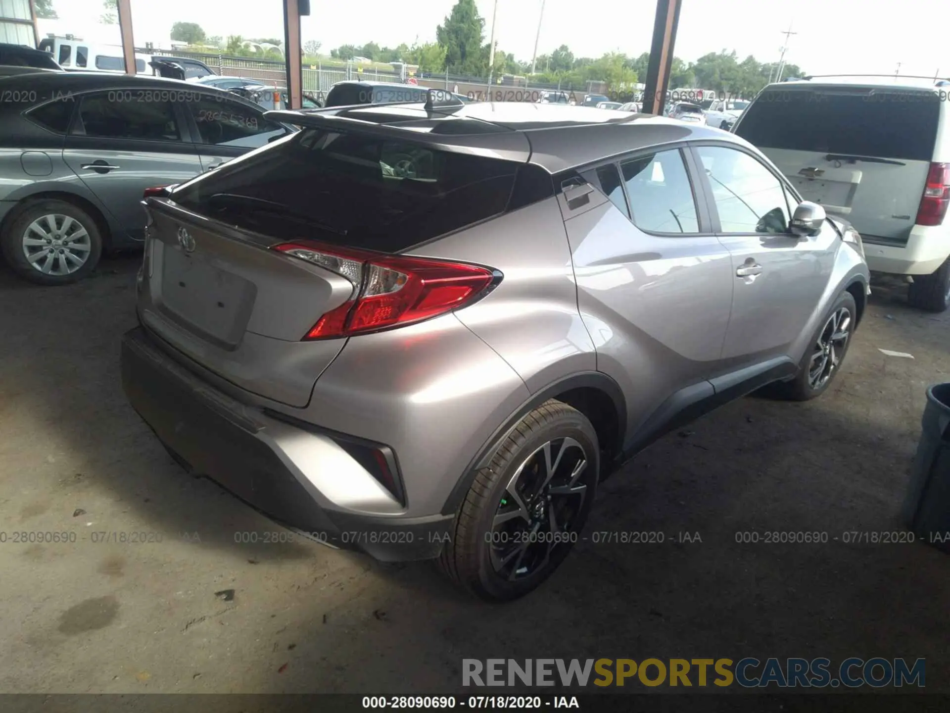 4 fotografías del automóvil dañado JTNKHMBX0K1058363 TOYOTA C-HR 2019