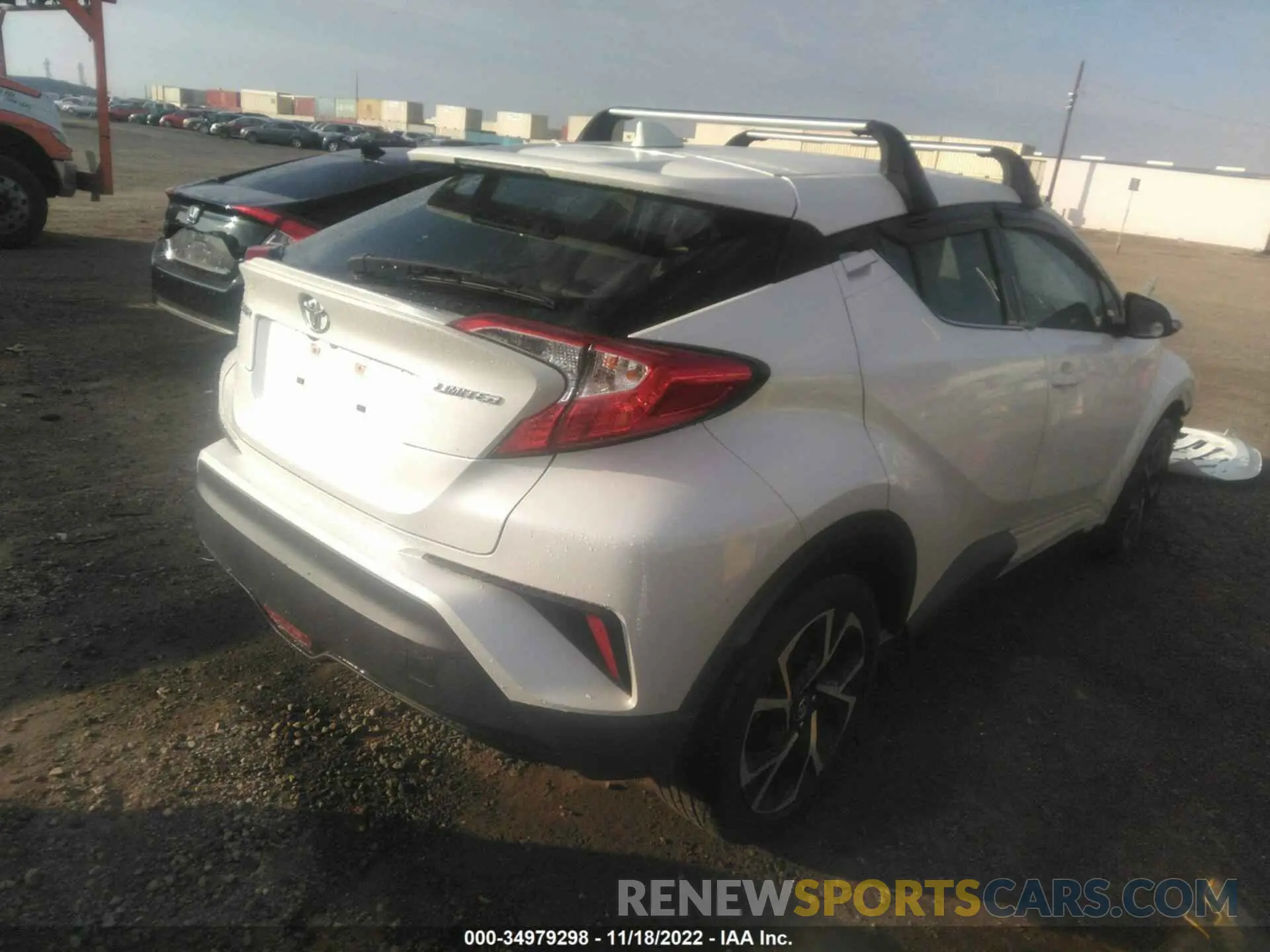 4 fotografías del automóvil dañado JTNKHMBX0K1060100 TOYOTA C-HR 2019