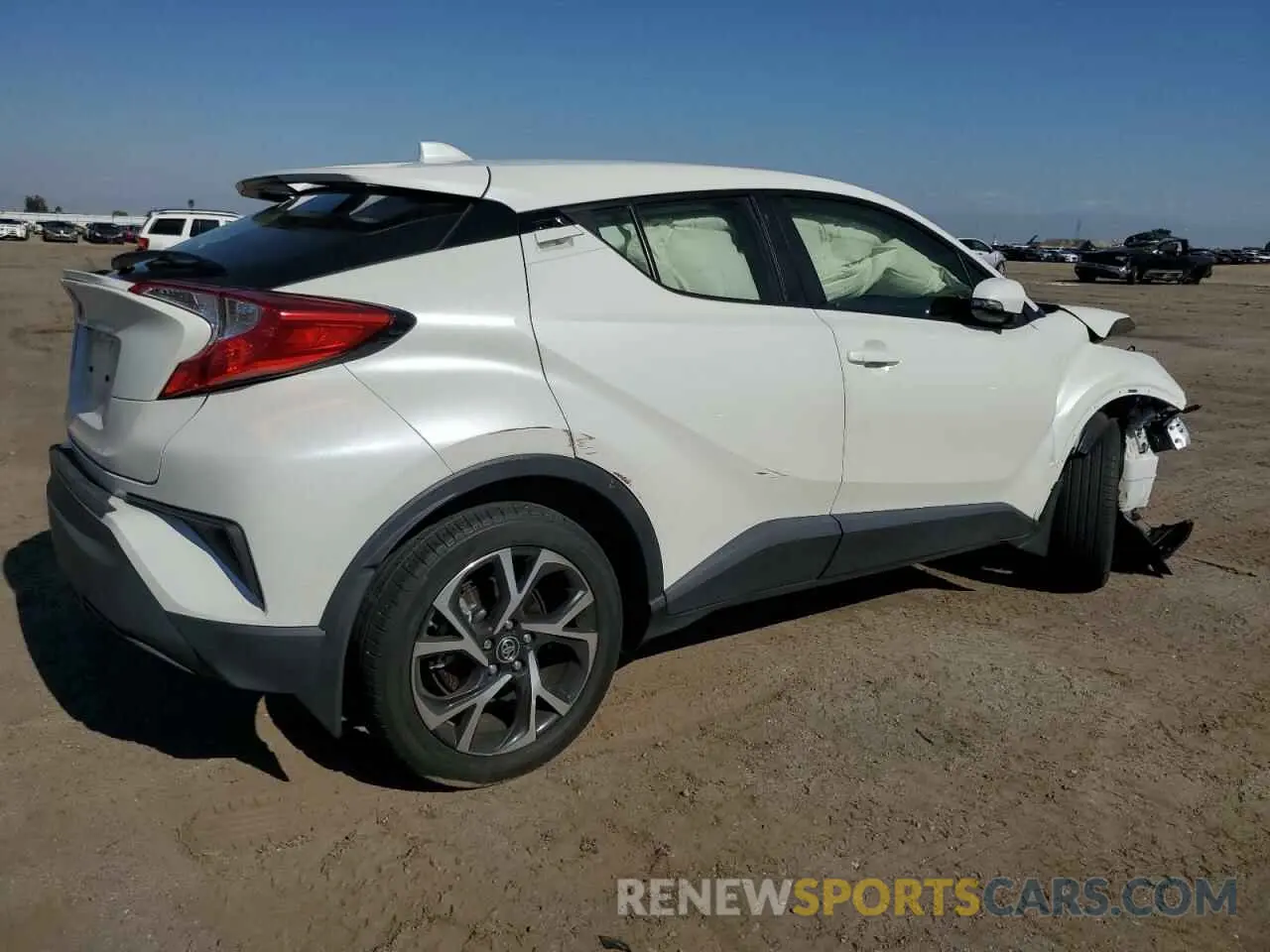 3 fotografías del automóvil dañado JTNKHMBX1K1014761 TOYOTA C-HR 2019