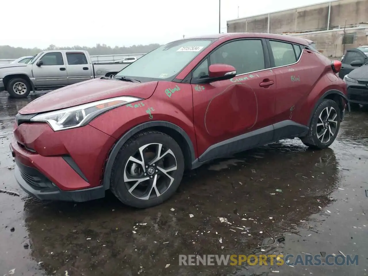 1 fotografías del automóvil dañado JTNKHMBX1K1015943 TOYOTA C-HR 2019