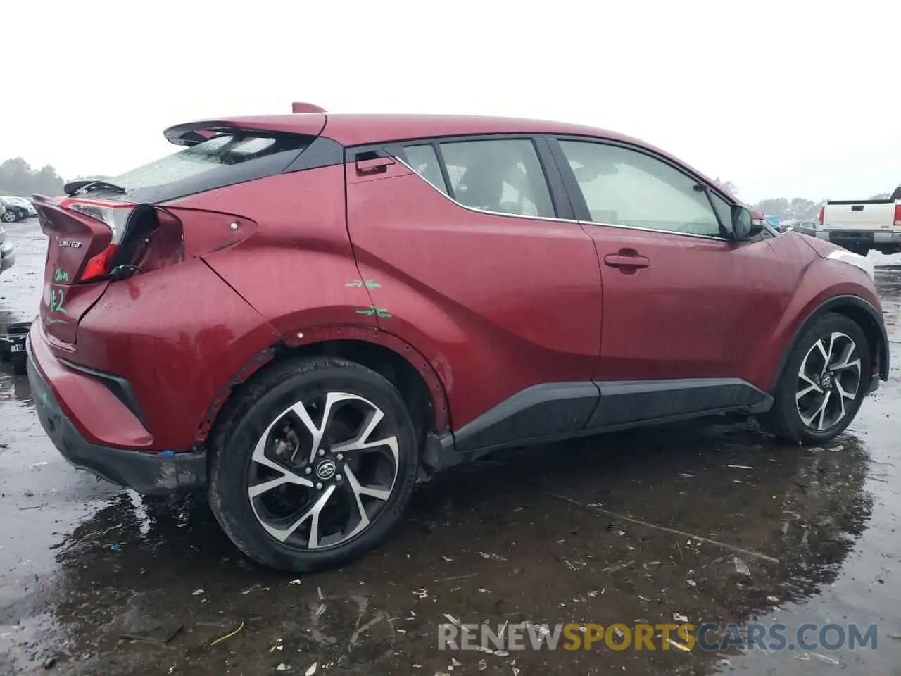 3 fotografías del automóvil dañado JTNKHMBX1K1015943 TOYOTA C-HR 2019