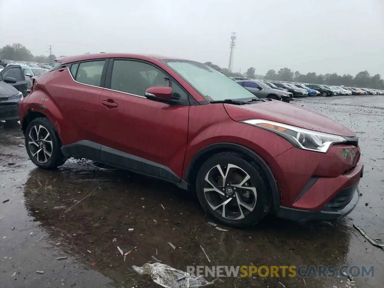 4 fotografías del automóvil dañado JTNKHMBX1K1015943 TOYOTA C-HR 2019