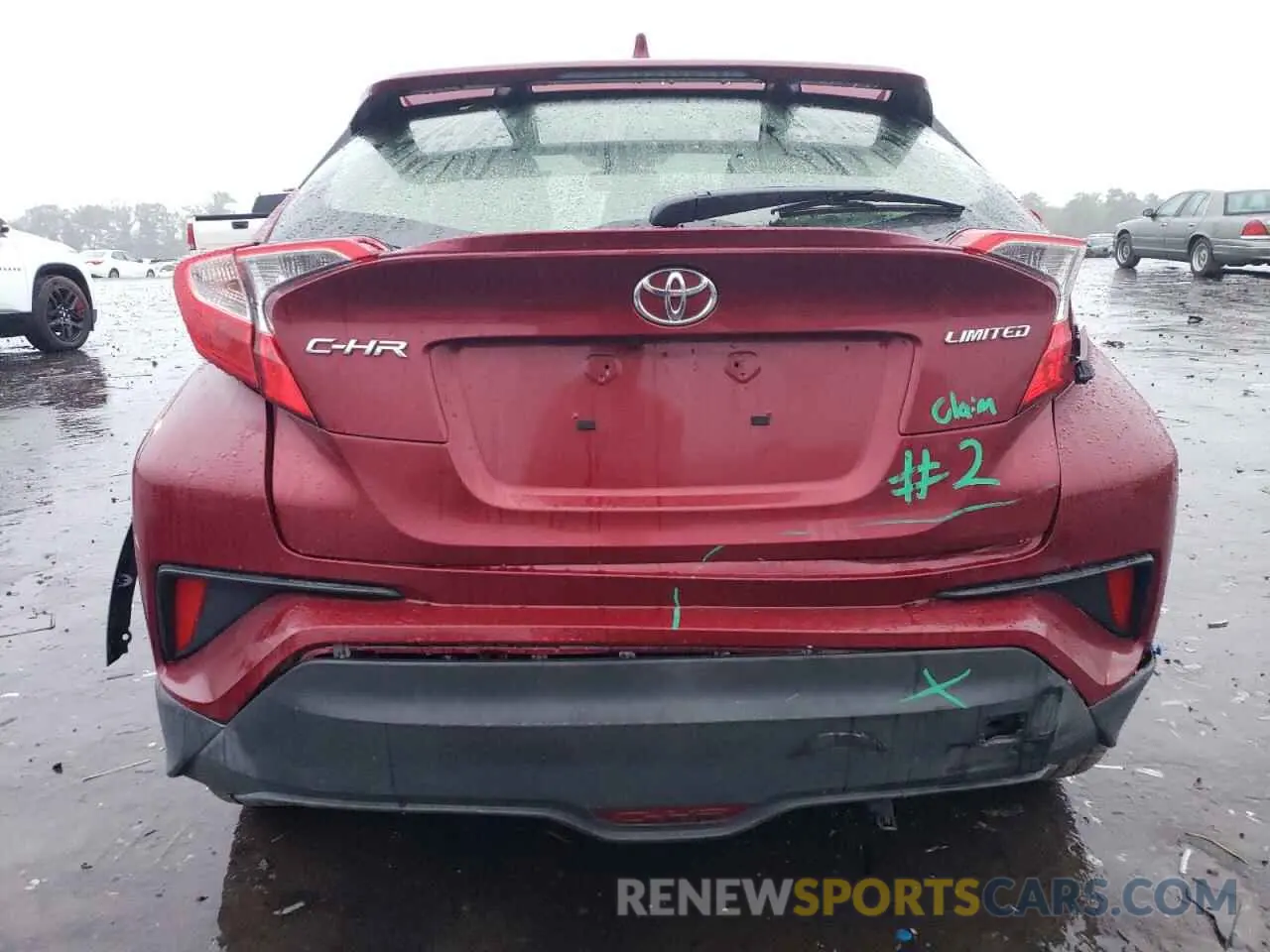 6 fotografías del automóvil dañado JTNKHMBX1K1015943 TOYOTA C-HR 2019