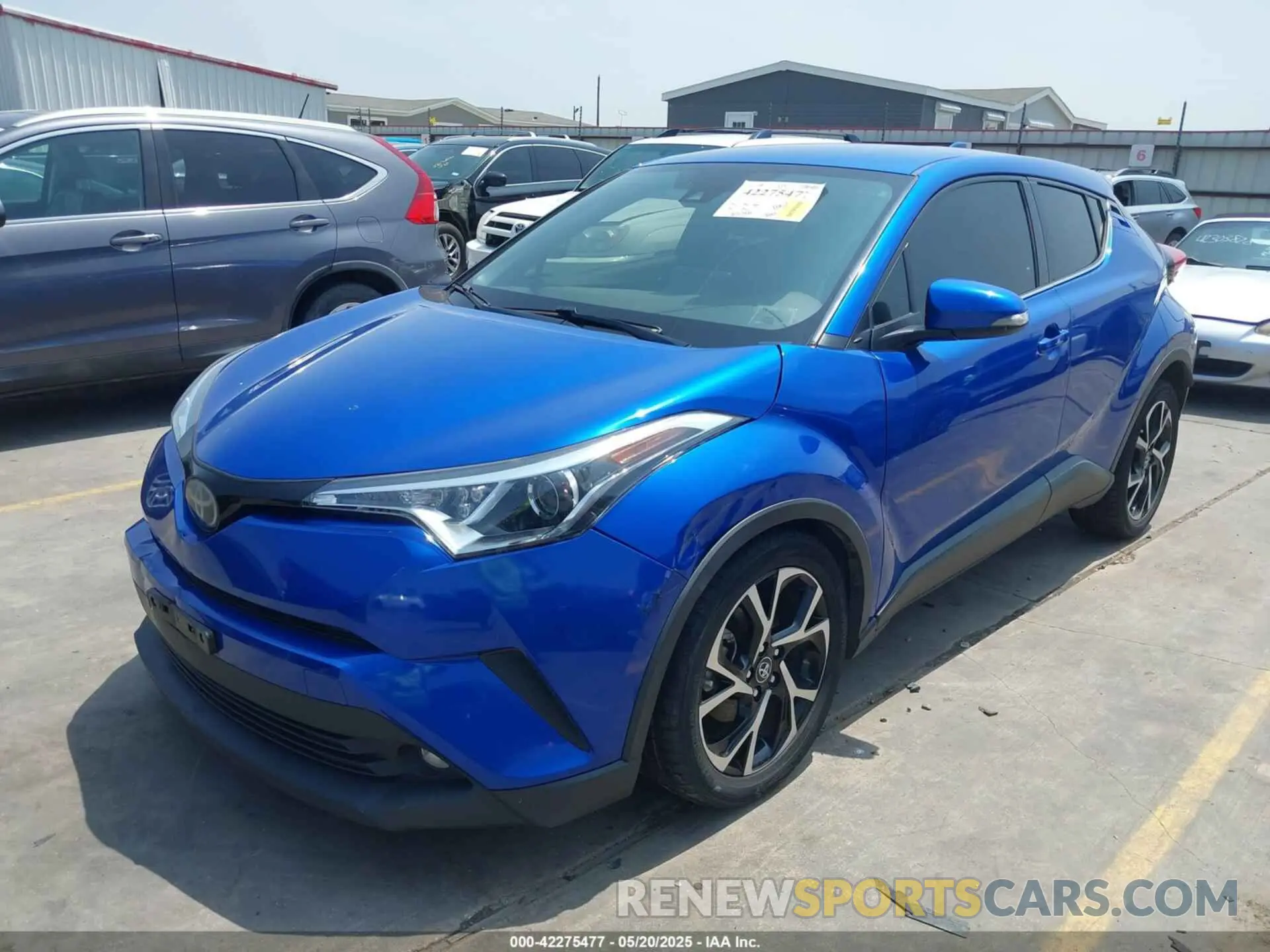 2 fotografías del automóvil dañado JTNKHMBX1K1021113 TOYOTA C-HR 2019