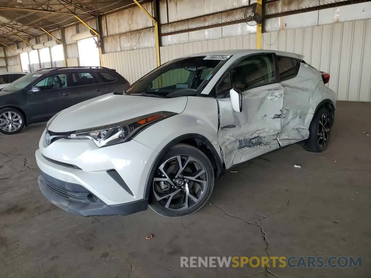 1 fotografías del automóvil dañado JTNKHMBX1K1022441 TOYOTA C-HR 2019
