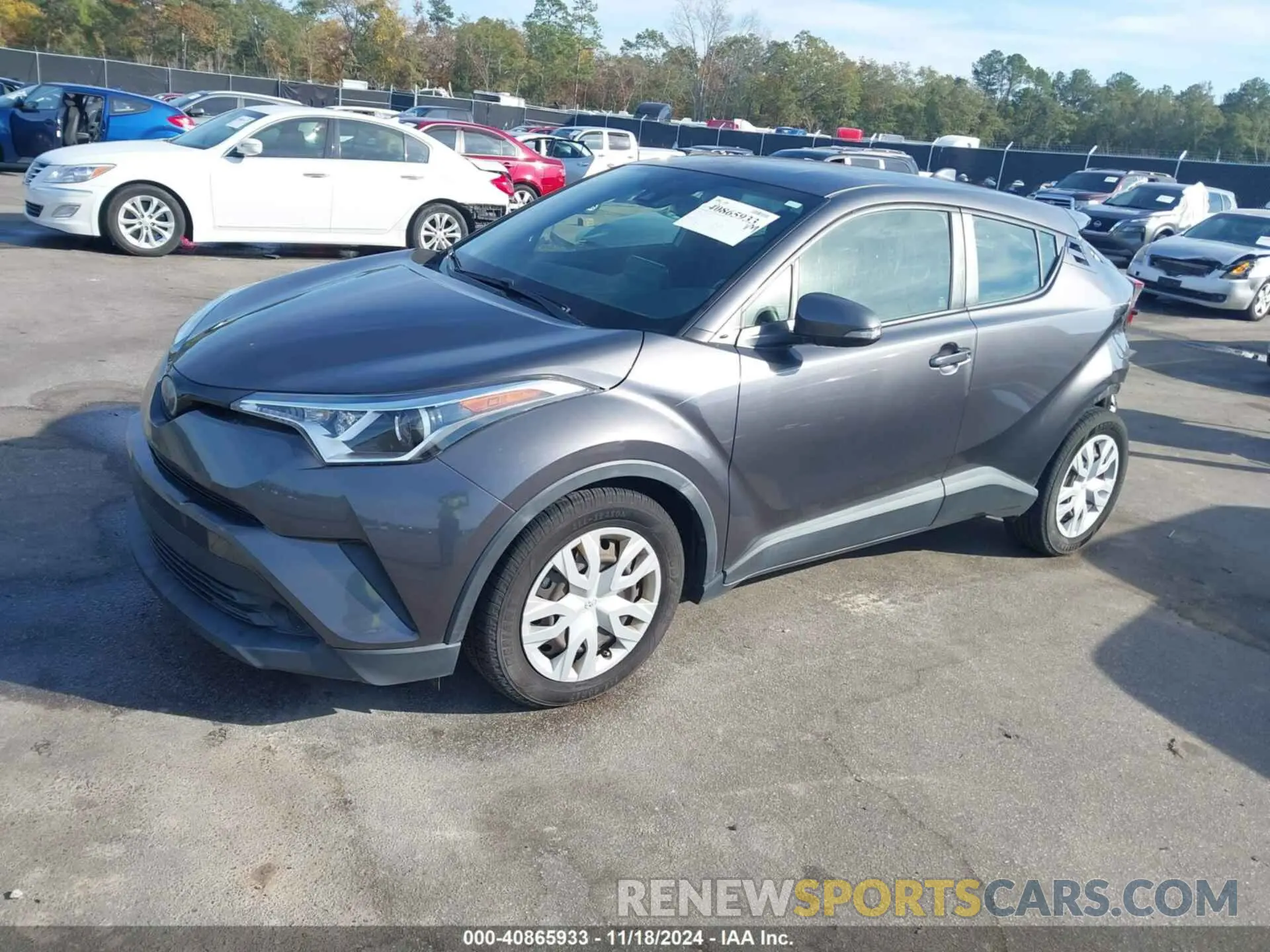 2 fotografías del automóvil dañado JTNKHMBX1K1023315 TOYOTA C-HR 2019
