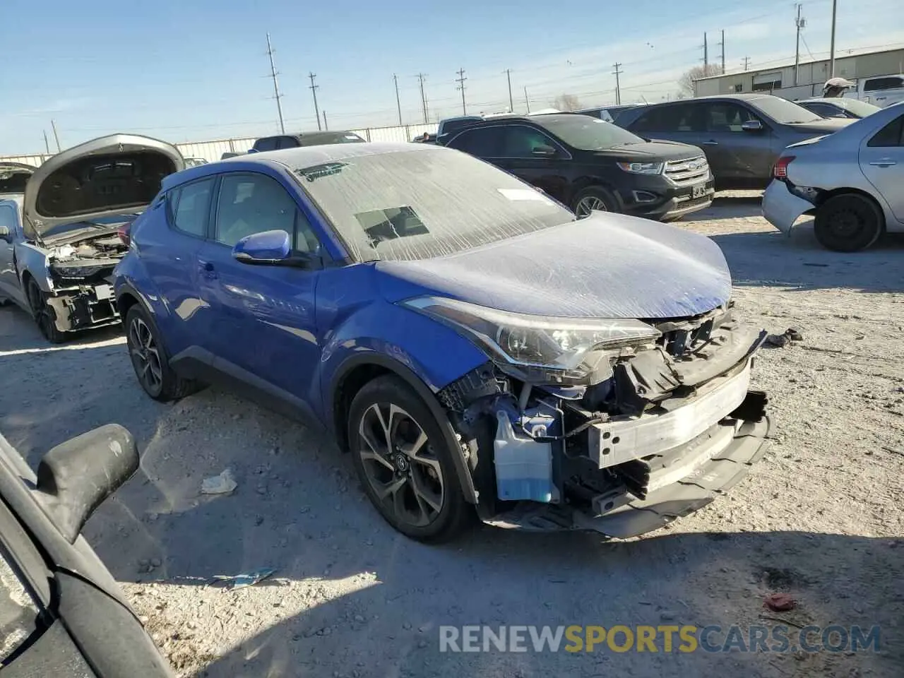 4 fotografías del automóvil dañado JTNKHMBX1K1023623 TOYOTA C-HR 2019