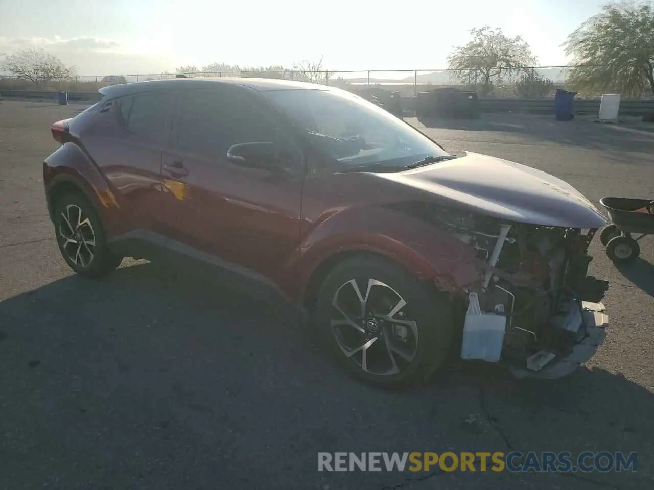 4 fotografías del automóvil dañado JTNKHMBX1K1027235 TOYOTA C-HR 2019