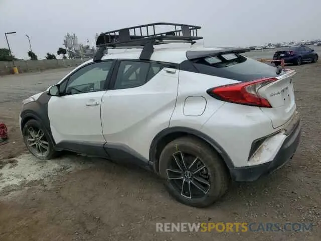 2 fotografías del automóvil dañado JTNKHMBX1K1033097 TOYOTA C-HR 2019