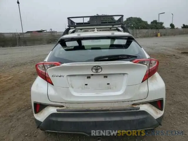 6 fotografías del automóvil dañado JTNKHMBX1K1033097 TOYOTA C-HR 2019