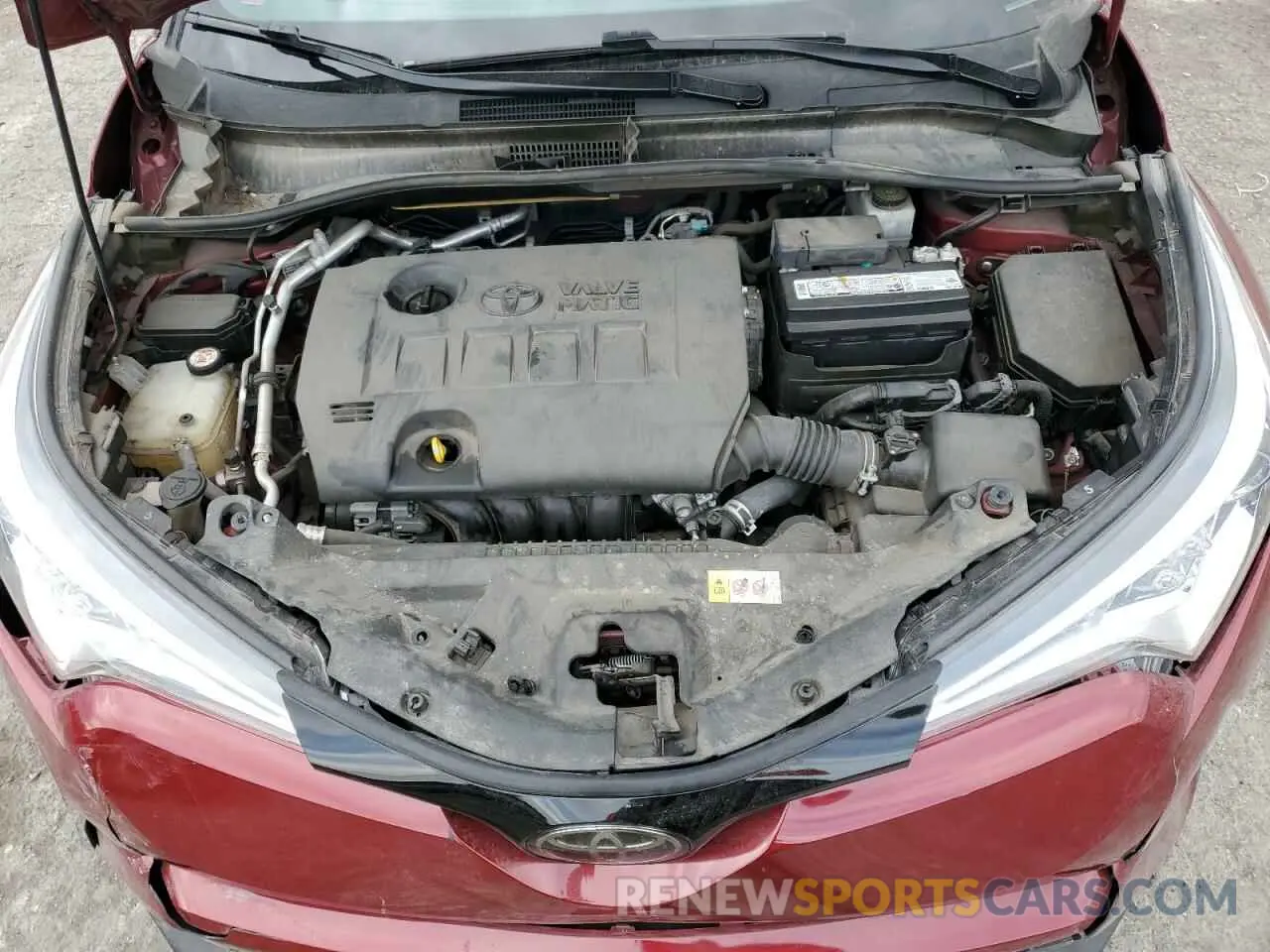 11 fotografías del automóvil dañado JTNKHMBX1K1033830 TOYOTA C-HR 2019