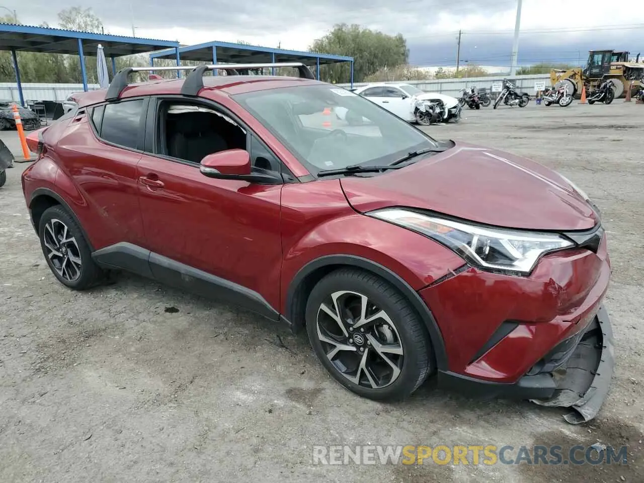 4 fotografías del automóvil dañado JTNKHMBX1K1033830 TOYOTA C-HR 2019