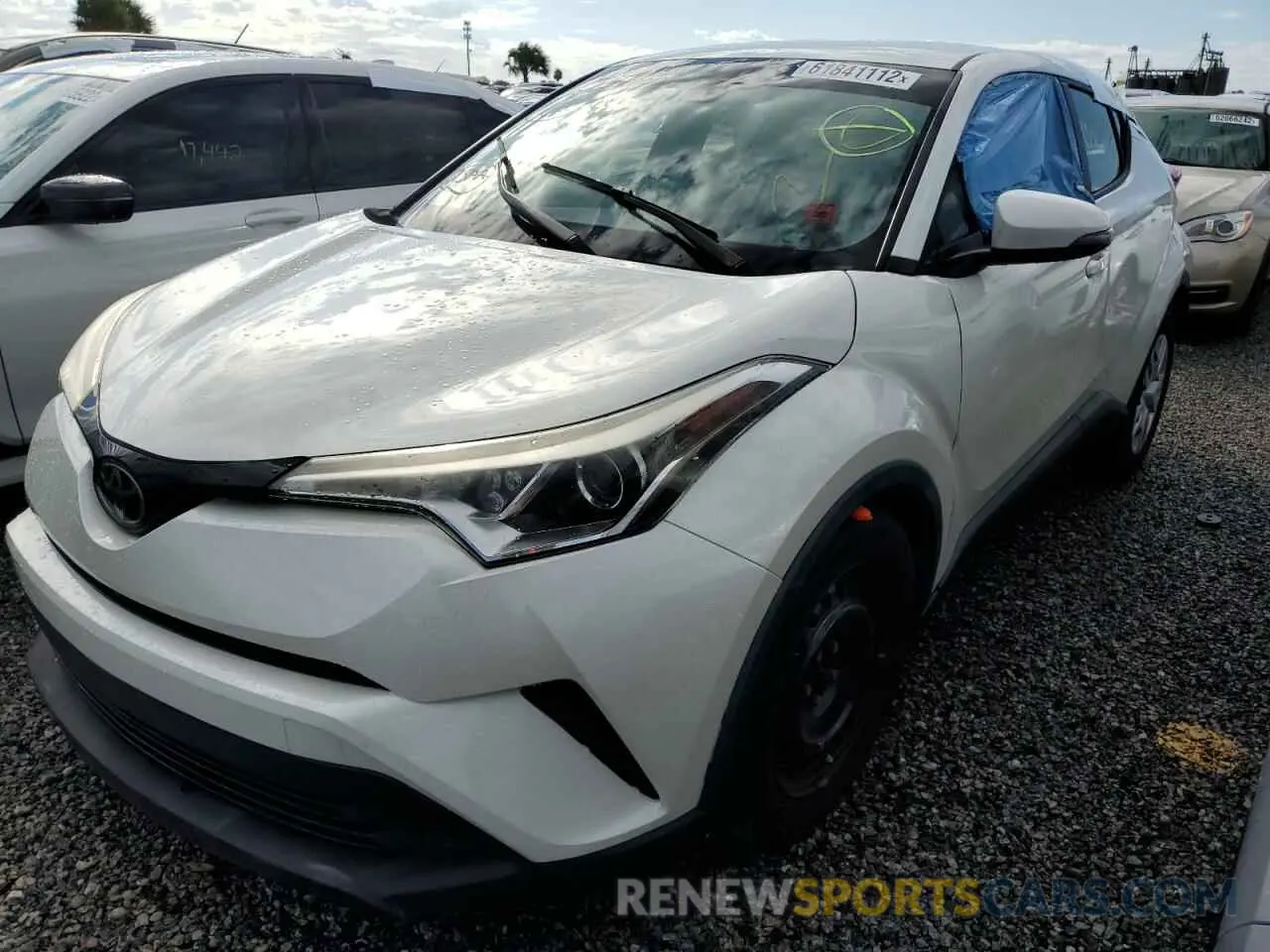 2 fotografías del automóvil dañado JTNKHMBX1K1034461 TOYOTA C-HR 2019