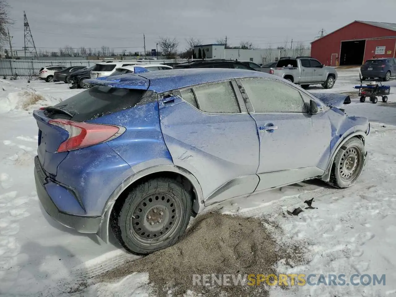 3 fotografías del automóvil dañado JTNKHMBX1K1046125 TOYOTA C-HR 2019