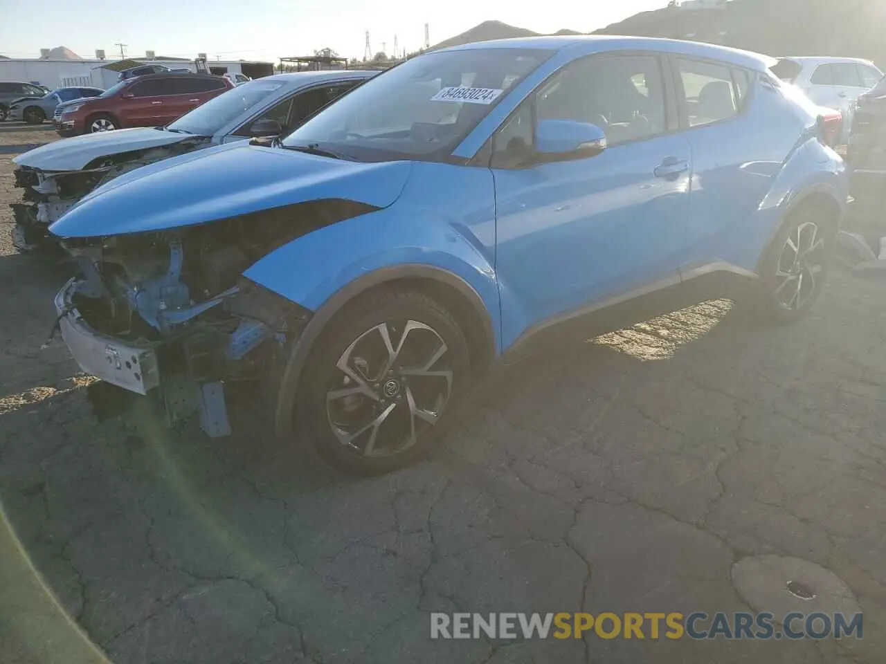 1 fotografías del automóvil dañado JTNKHMBX1K1048392 TOYOTA C-HR 2019