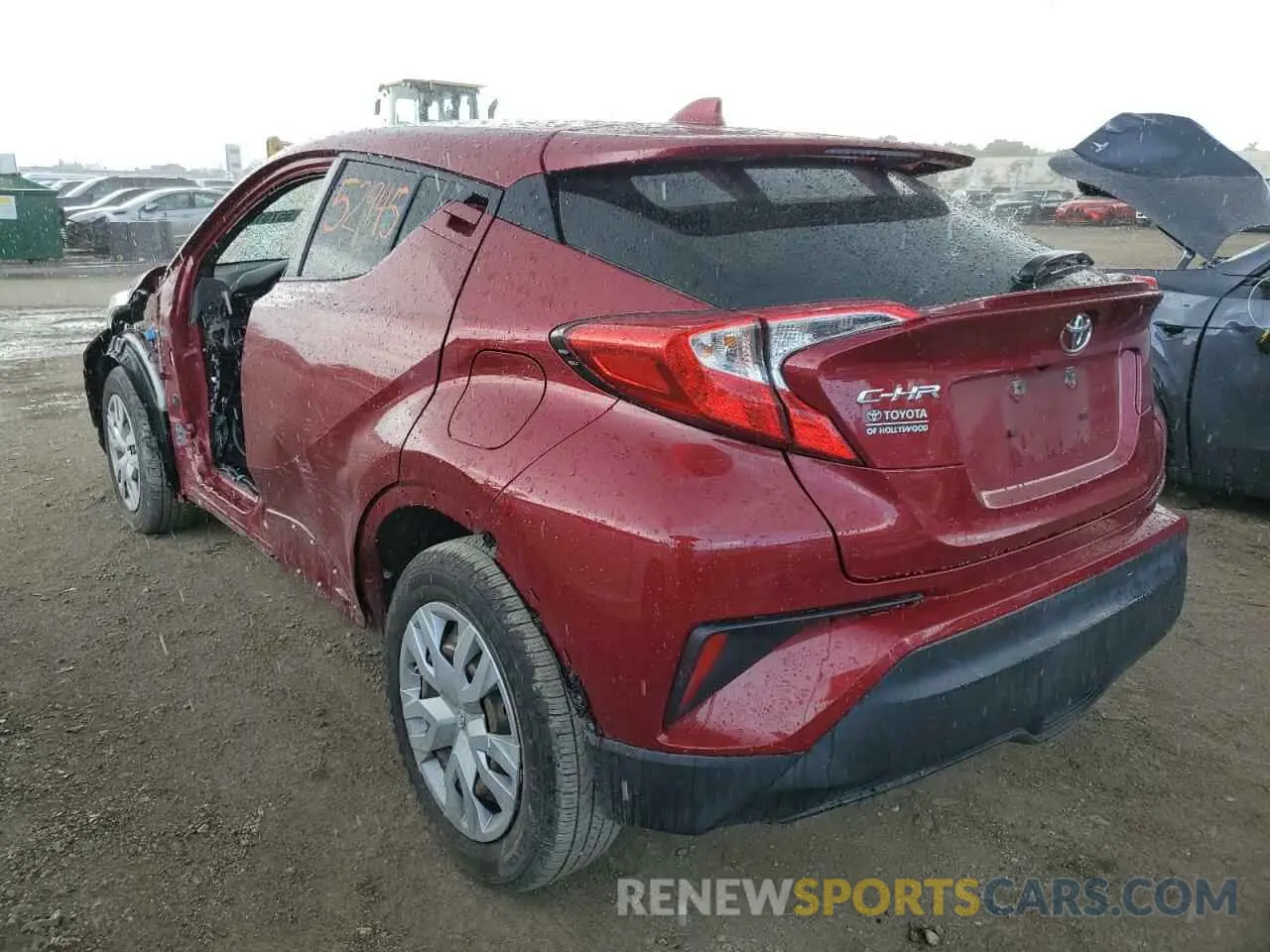 3 fotografías del automóvil dañado JTNKHMBX1K1054127 TOYOTA C-HR 2019