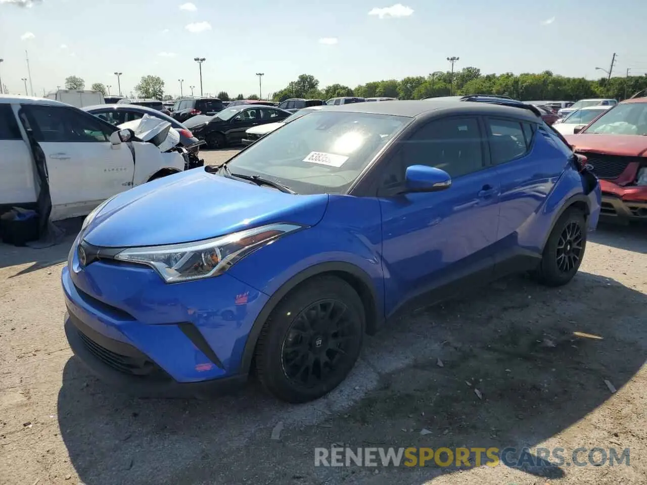 1 fotografías del automóvil dañado JTNKHMBX1K1054502 TOYOTA C-HR 2019