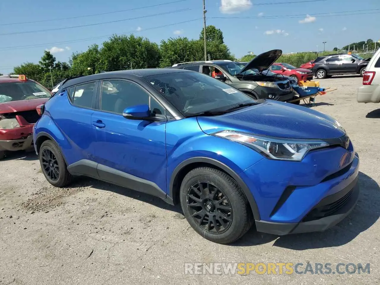 4 fotografías del automóvil dañado JTNKHMBX1K1054502 TOYOTA C-HR 2019