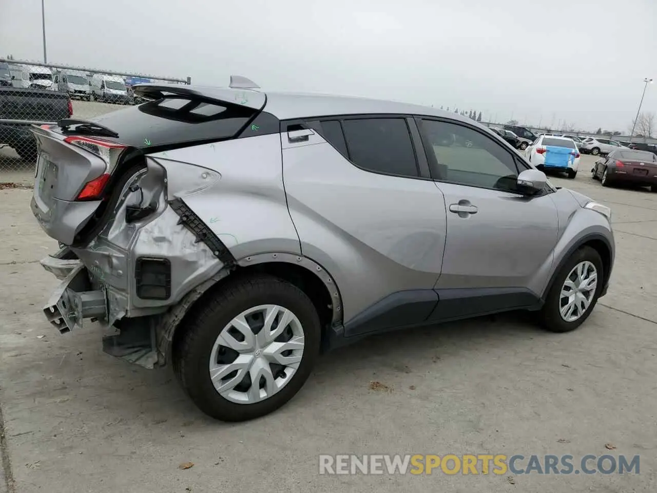 3 fotografías del automóvil dañado JTNKHMBX2K1017815 TOYOTA C-HR 2019